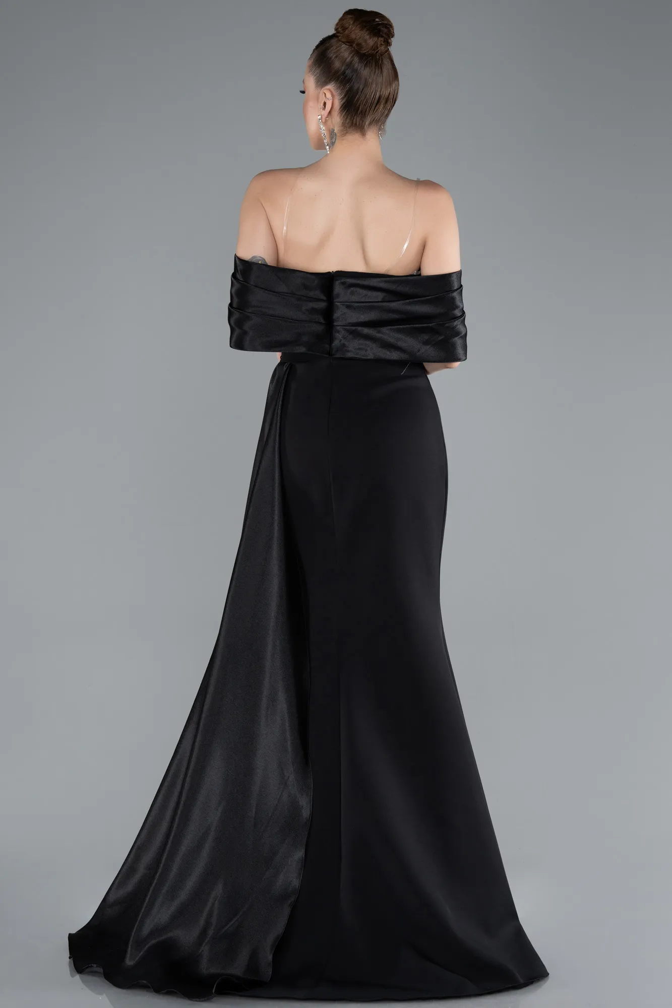 Black-Long Mermaid Prom Dress ABU4920