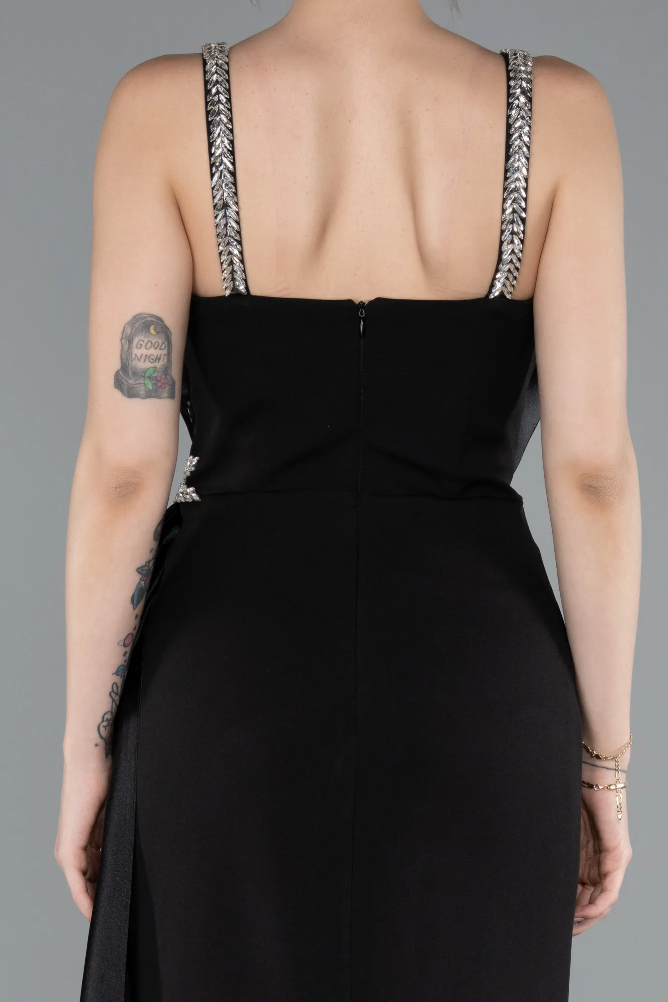 Black-Long Mermaid Prom Dress ABU4987