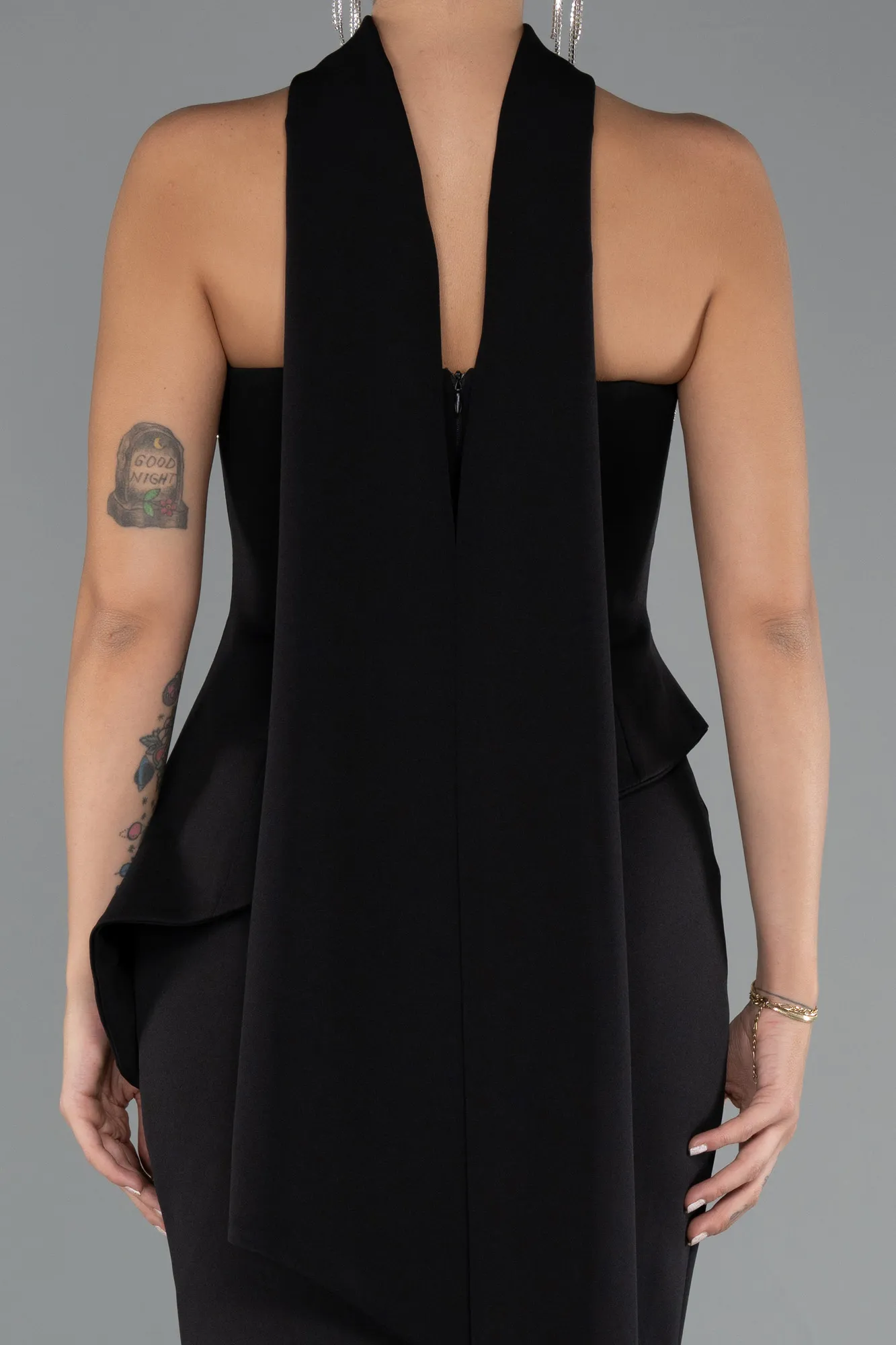 Black-Long Mermaid Prom Dress ABU5329