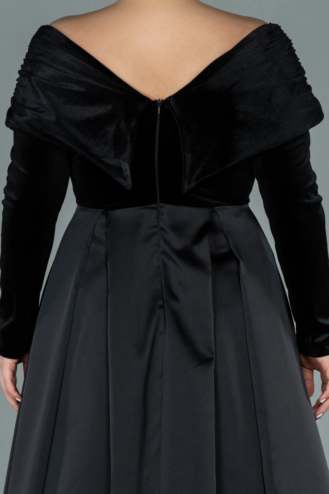 Black-Long Oversized Evening Dress ABU2084