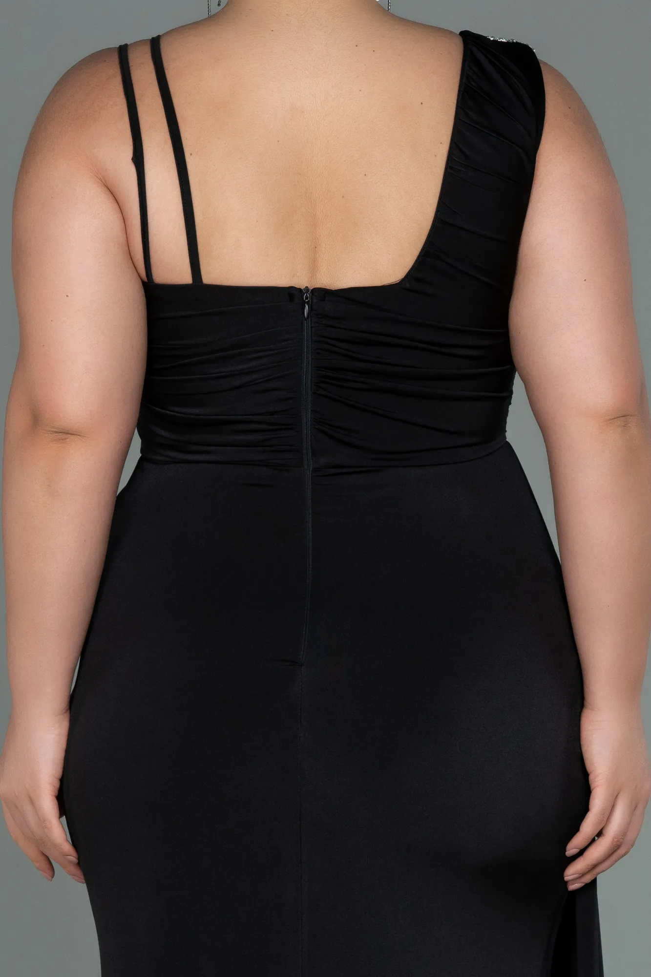 Black-Long Oversized Evening Dress ABU3148