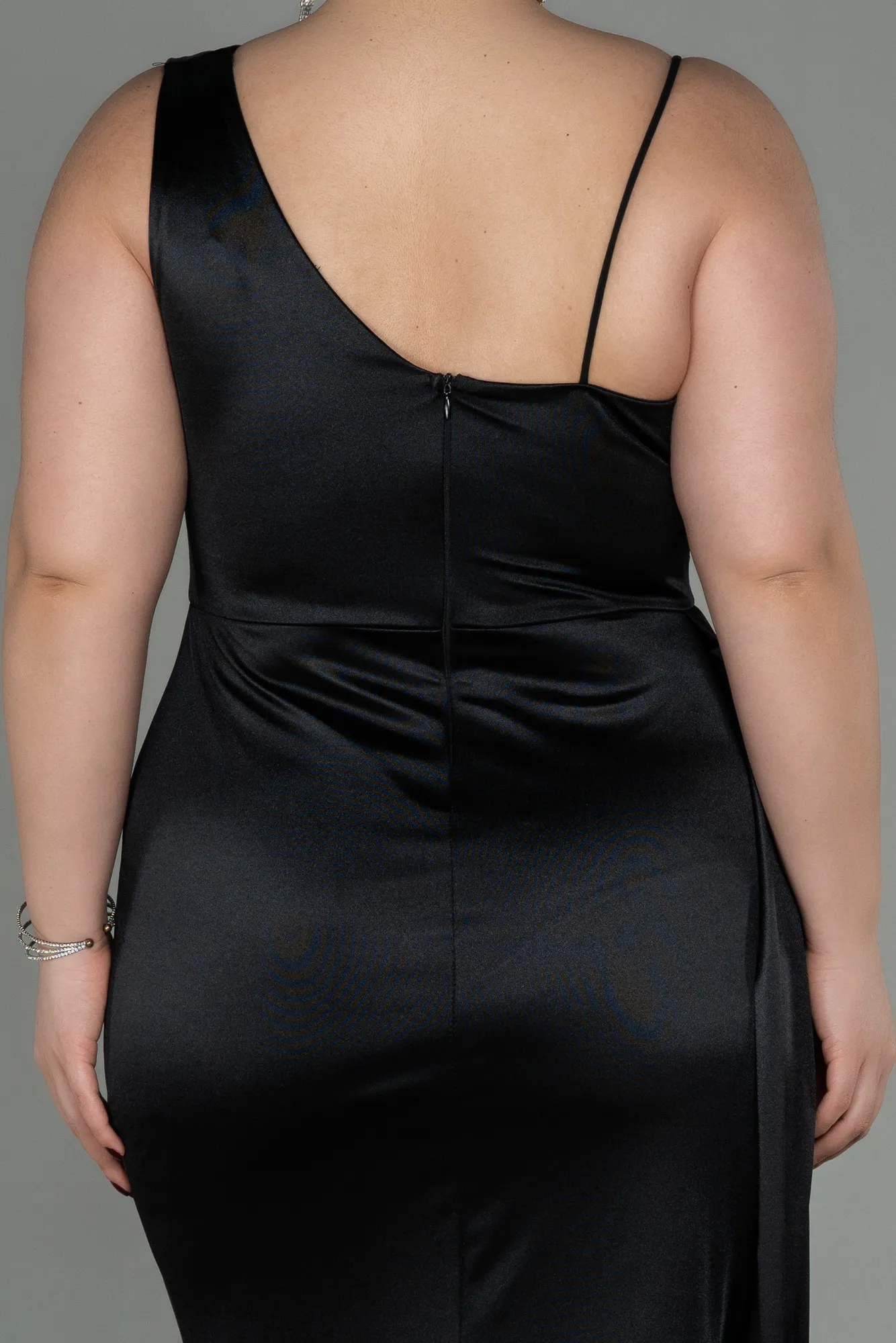 Black-Long Plus Size Evening Dress ABU2932