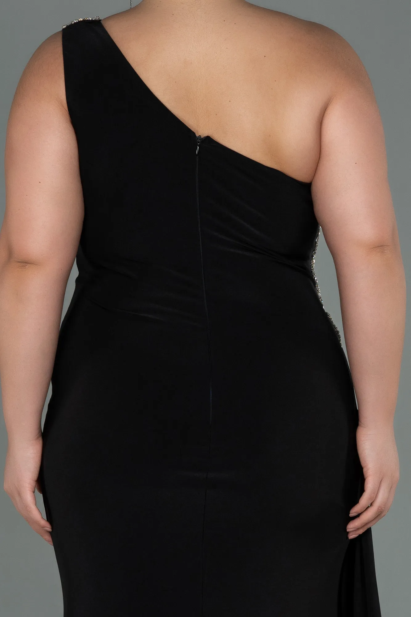 Black-Long Plus Size Evening Dress ABU3132