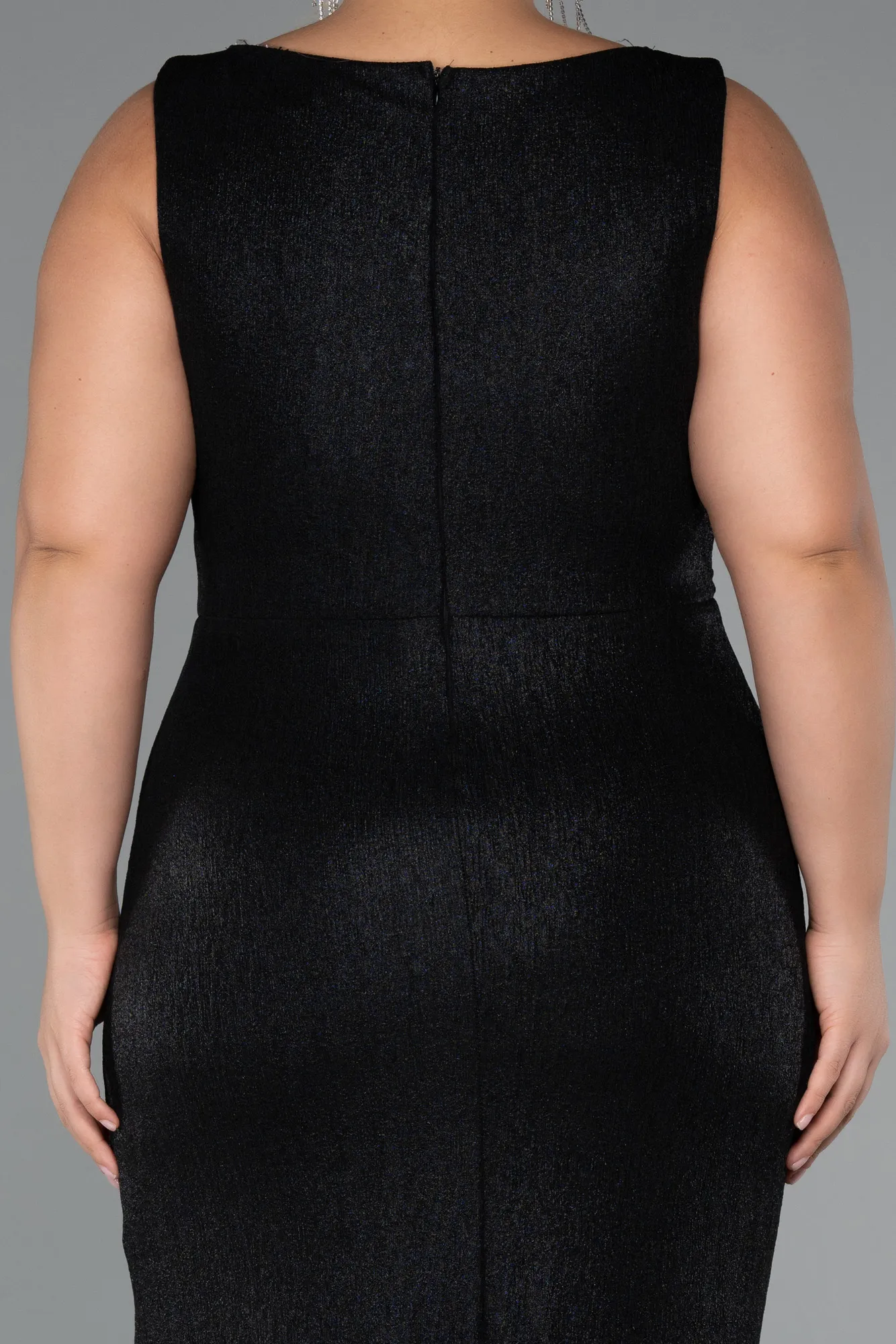 Black-Long Plus Size Evening Dress ABU5231