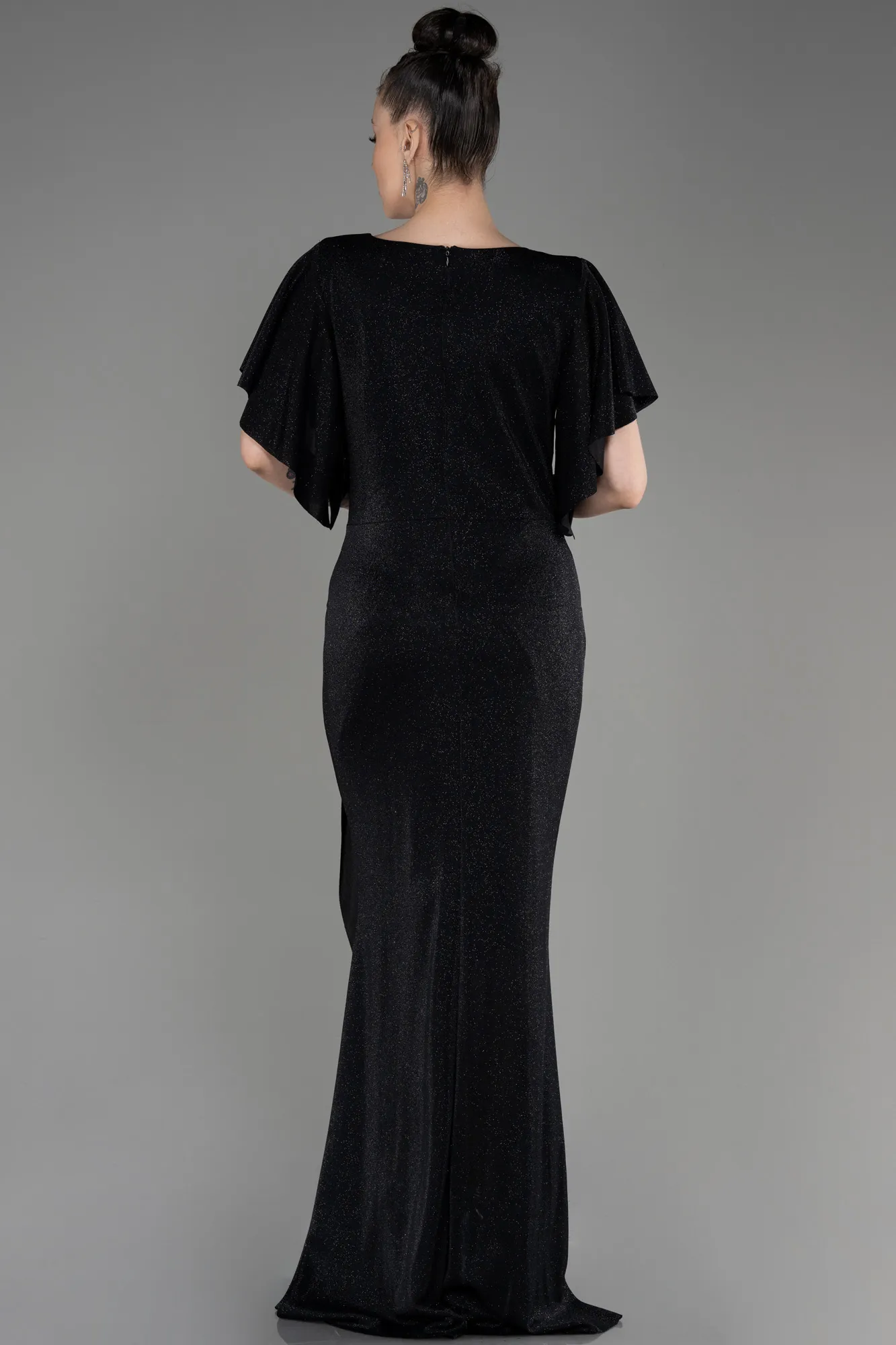 Black-Long Plus Size Evening Gown ABU3804