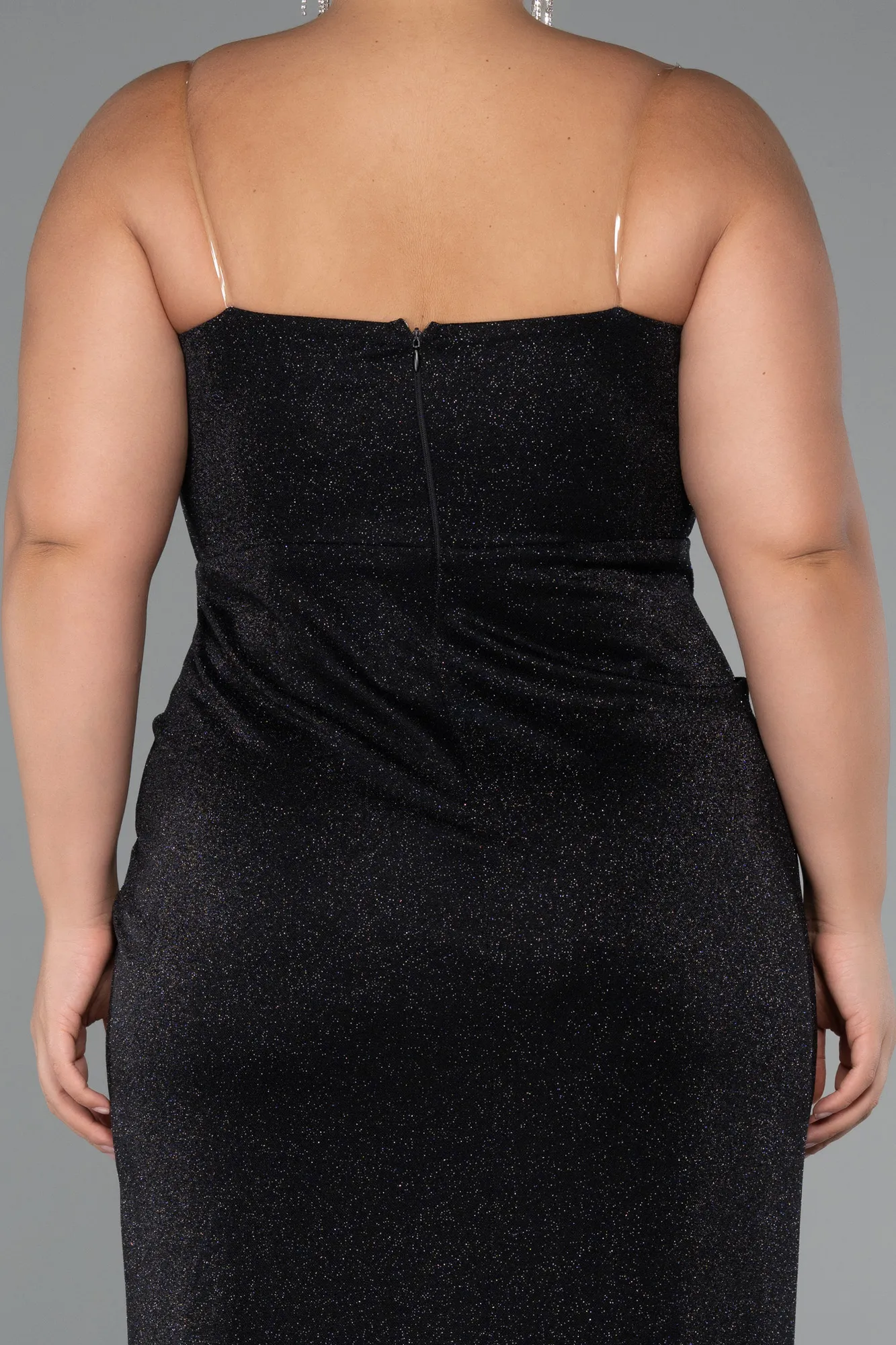 Black-Long Plus Size Evening Gown ABU5340