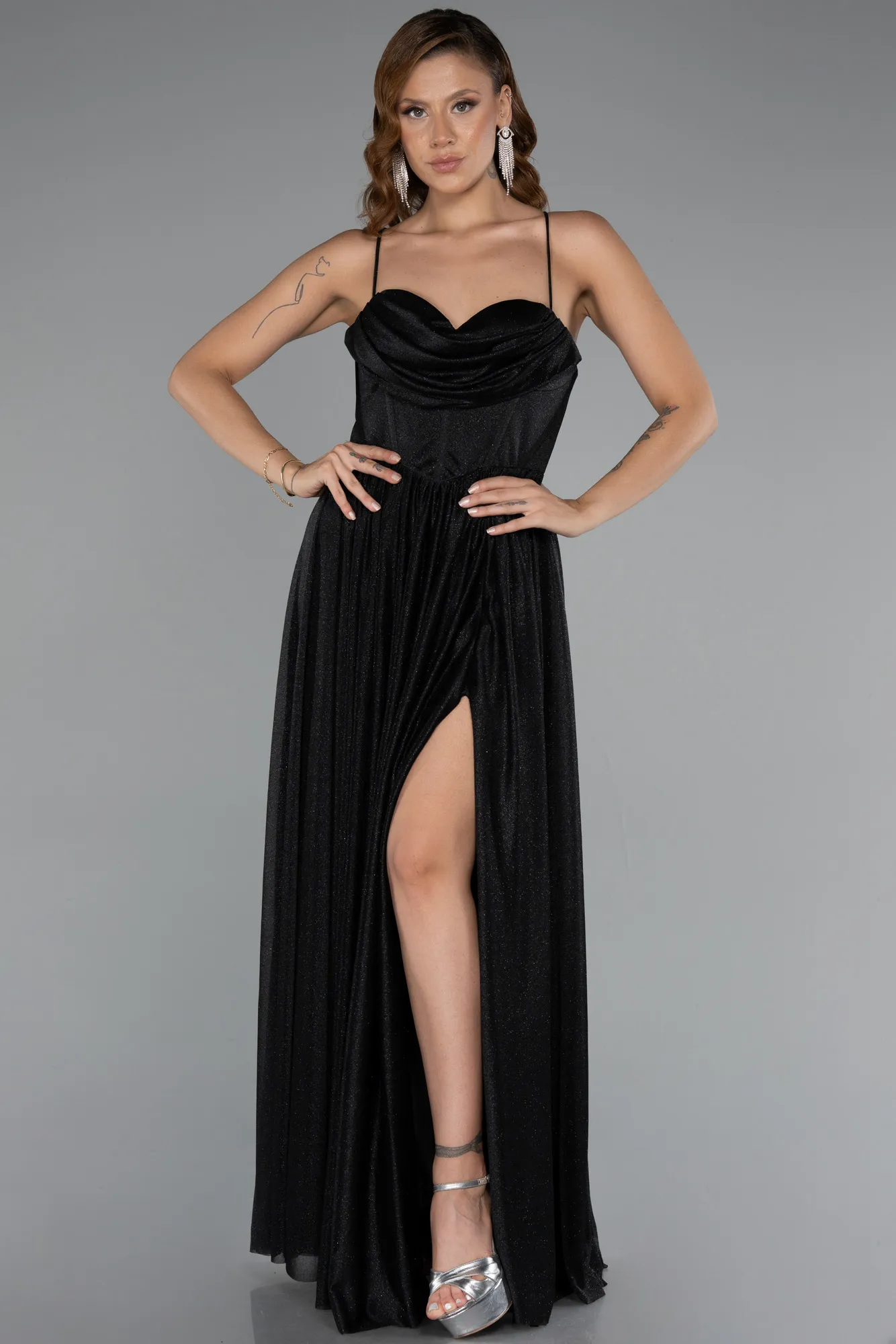 Black-Long Prom Gown ABU5175