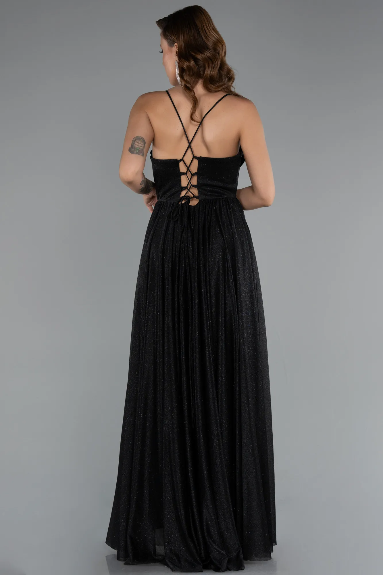 Black-Long Prom Gown ABU5175