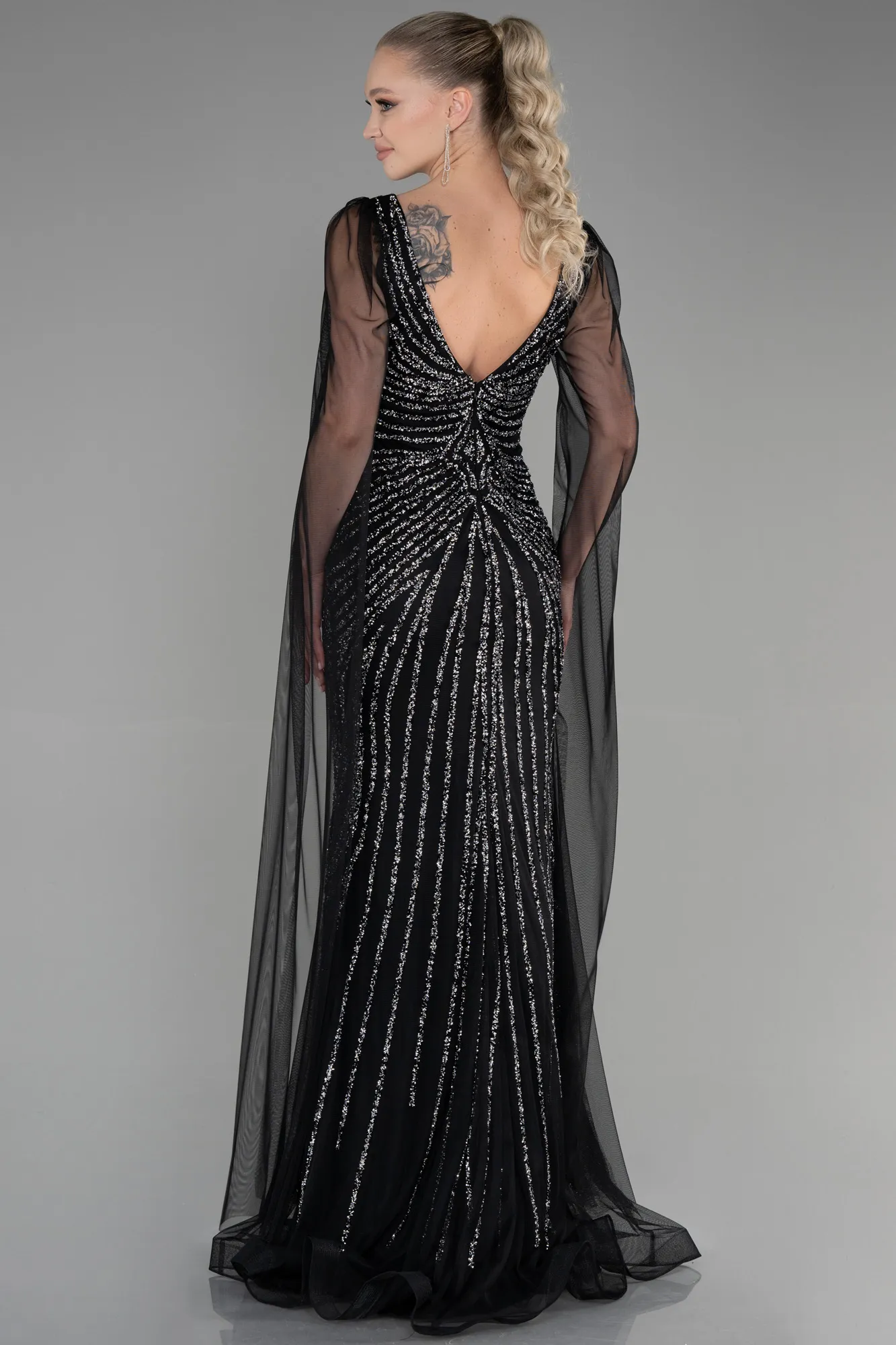 Black-Long Special Design Engagement ABU3357