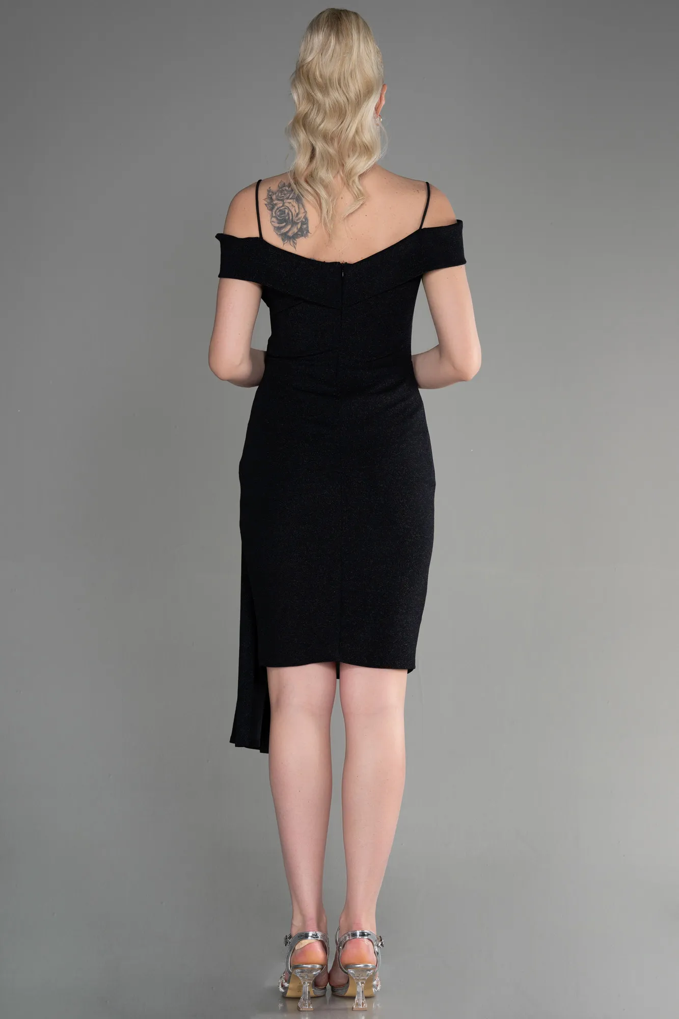 Black-Midi Cocktail Dress ABK1958