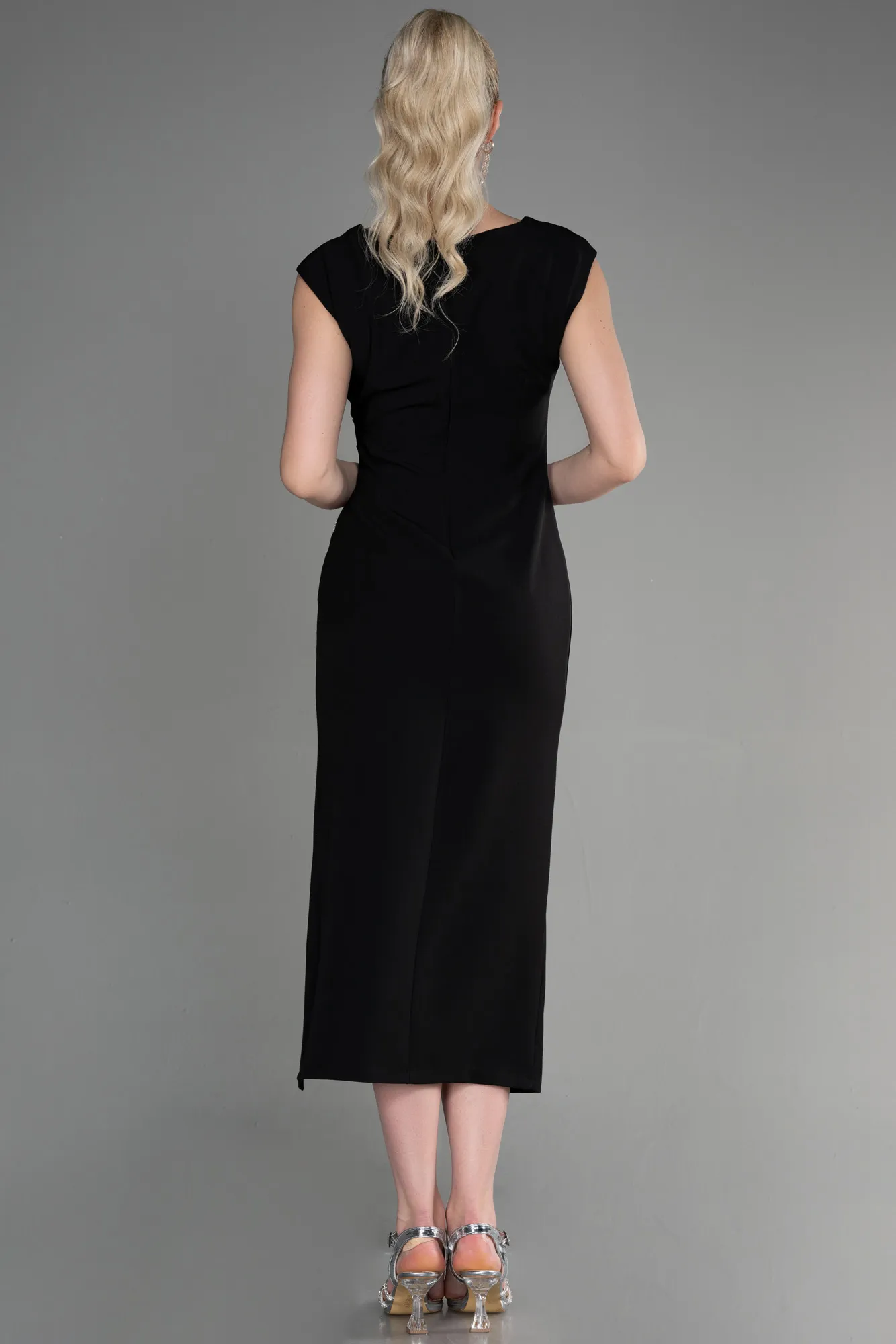 Black-Midi Cocktail Dress ABK1966