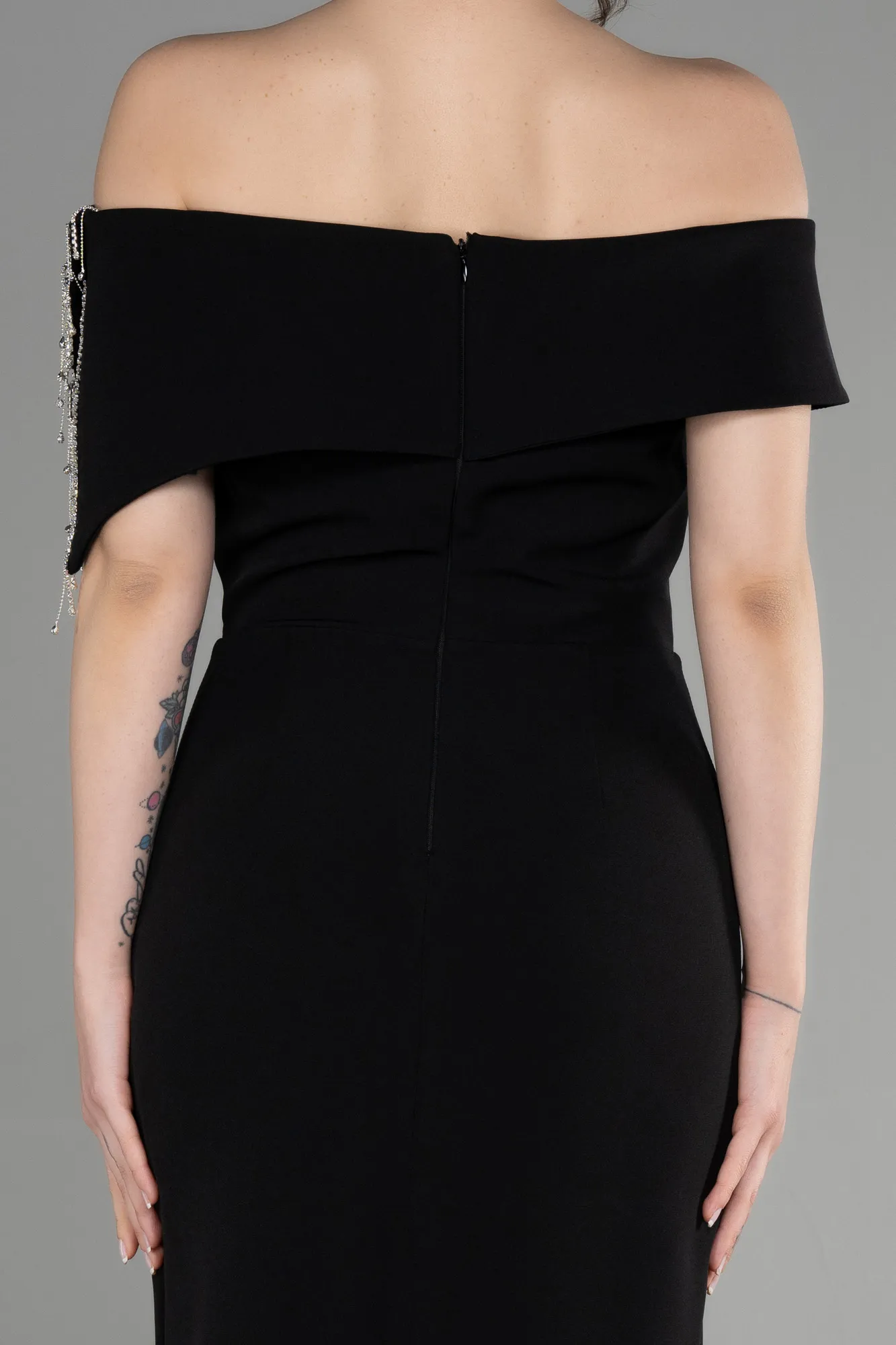 Black-Midi Cocktail Dress ABK1975