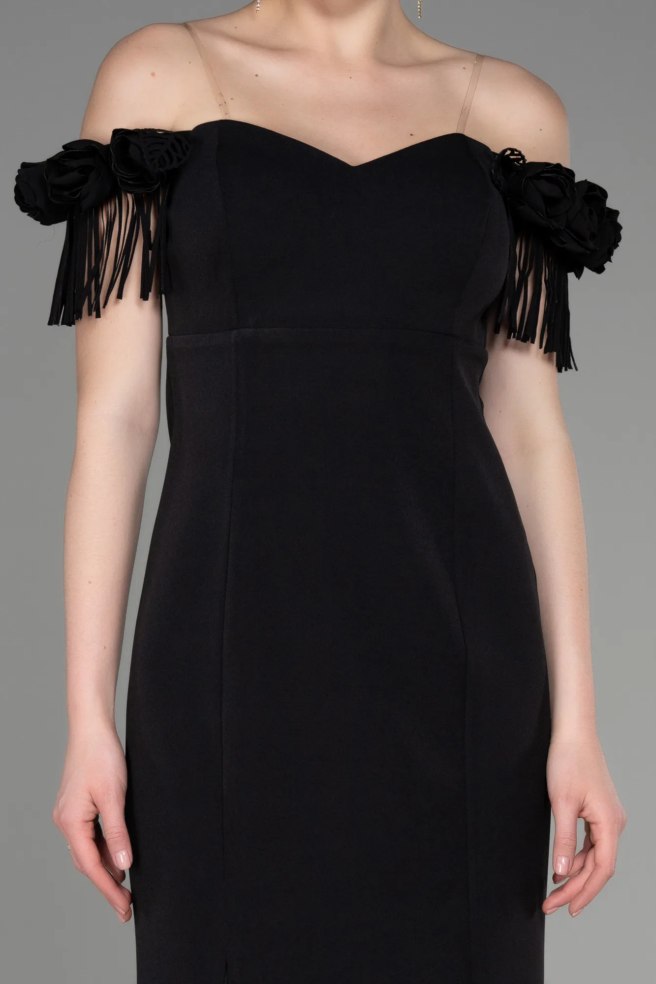 Black-Midi Cocktail Dress ABK2006