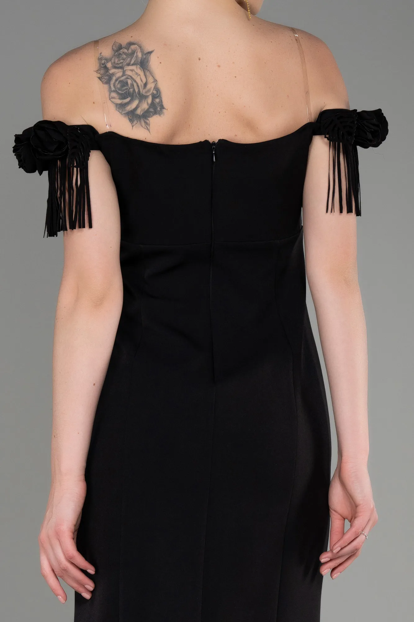 Black-Midi Cocktail Dress ABK2006