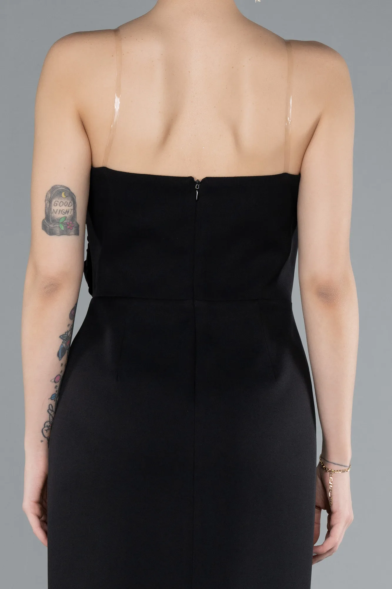 Black-Midi Cocktail Dress ABK2251