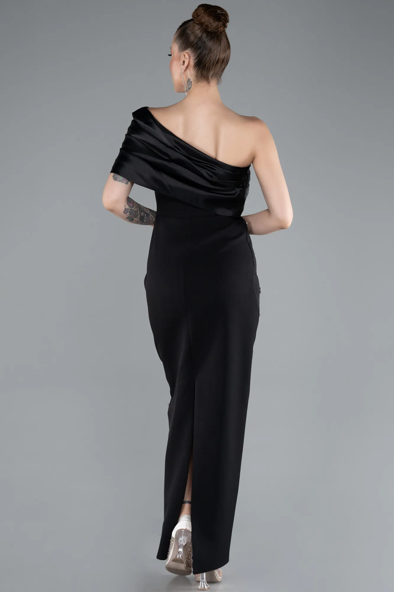 Black-Midi Cocktail Dress ABK2337