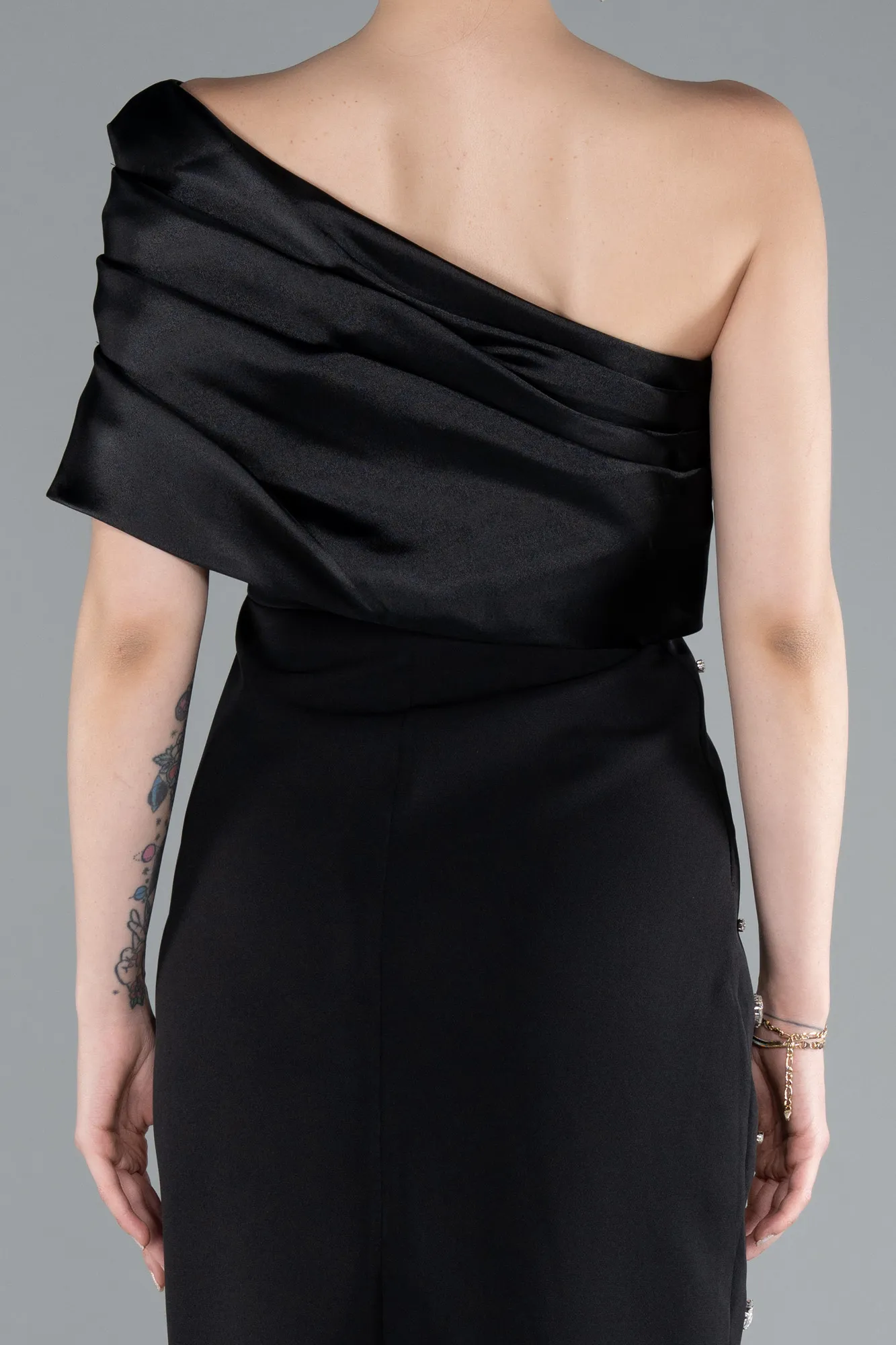 Black-Midi Cocktail Dress ABK2337