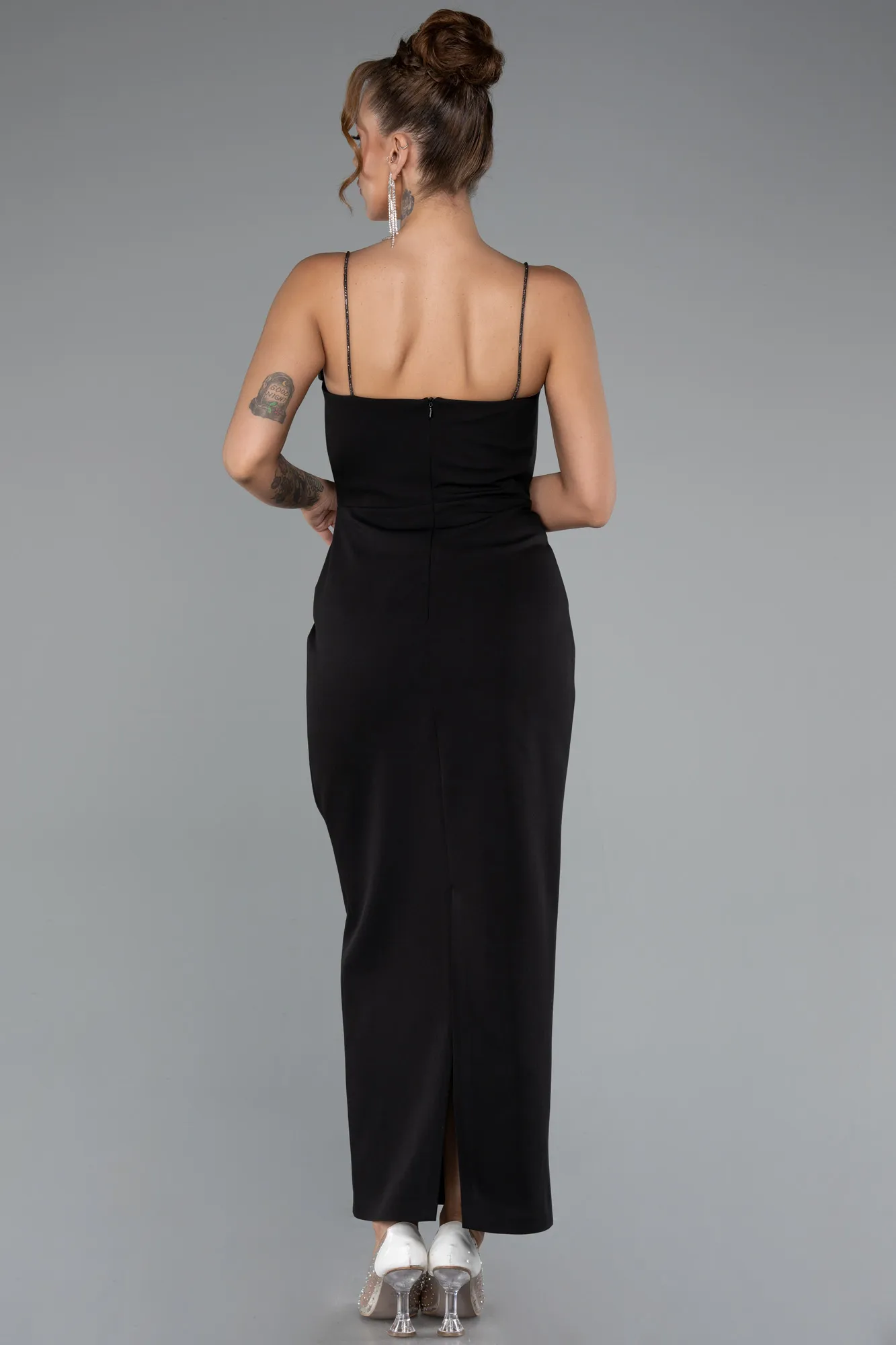 Black-Midi Cocktail Dress ABK2384