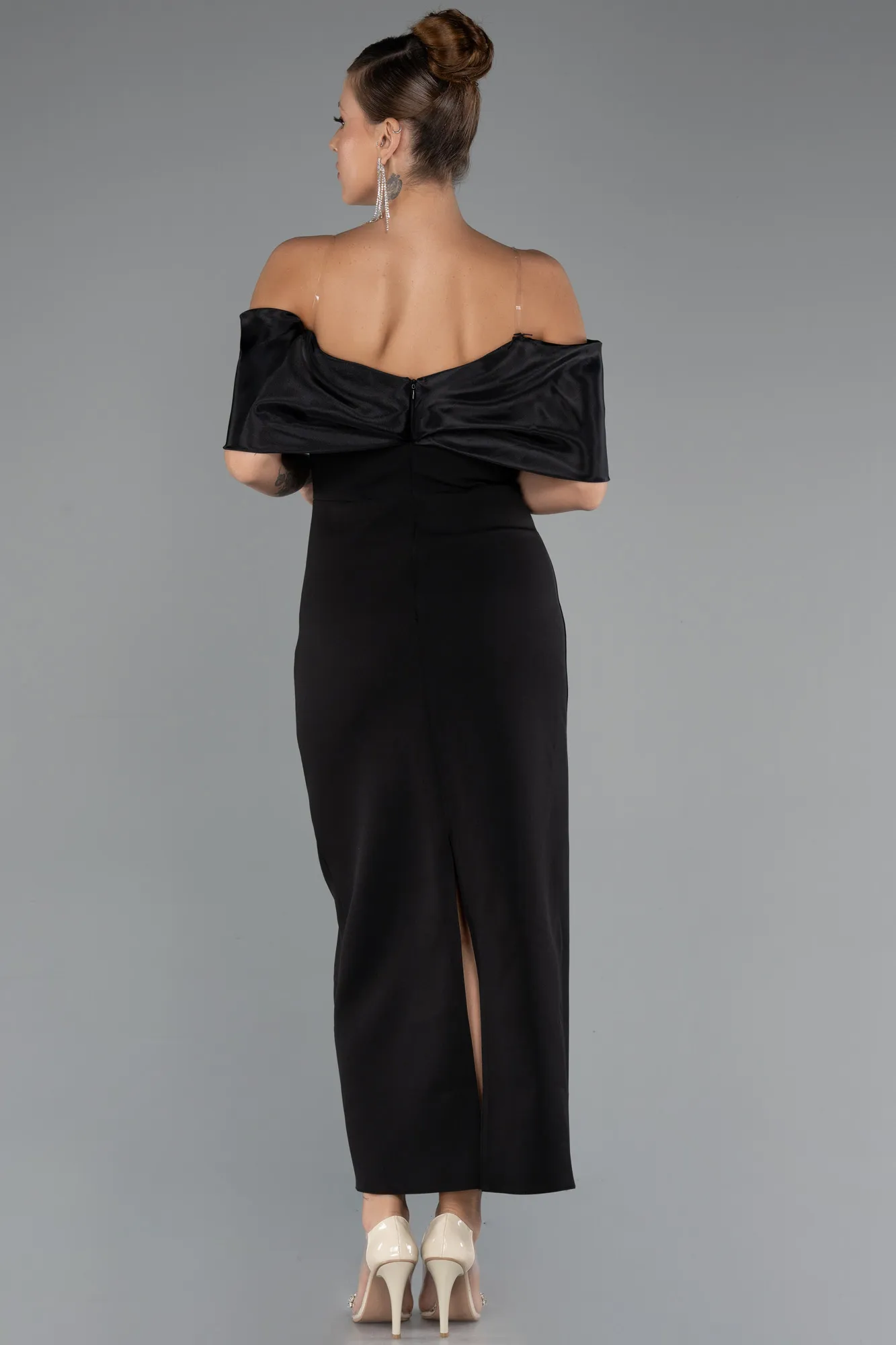 Black-Midi Cocktail Dress ABK2450