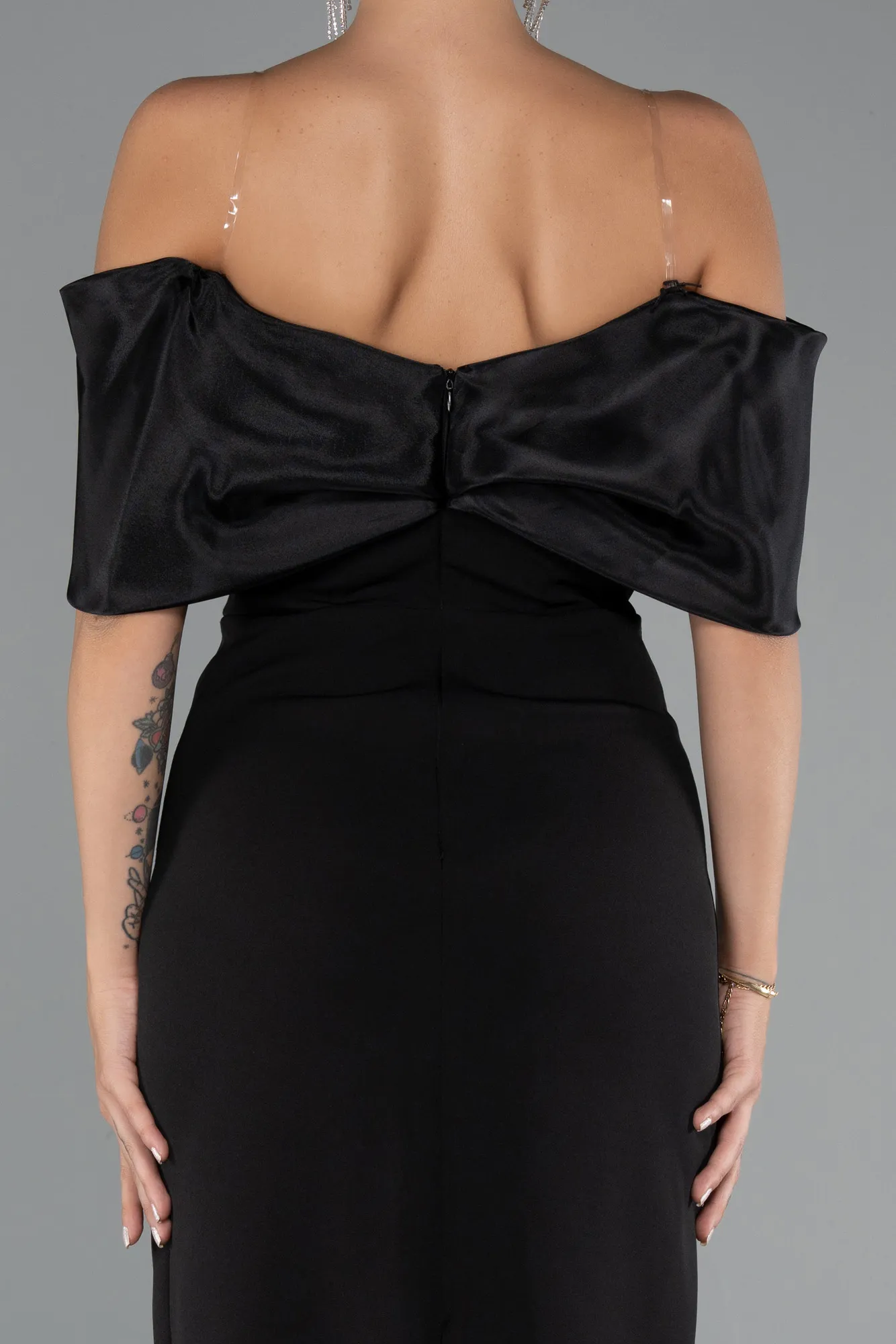 Black-Midi Cocktail Dress ABK2450