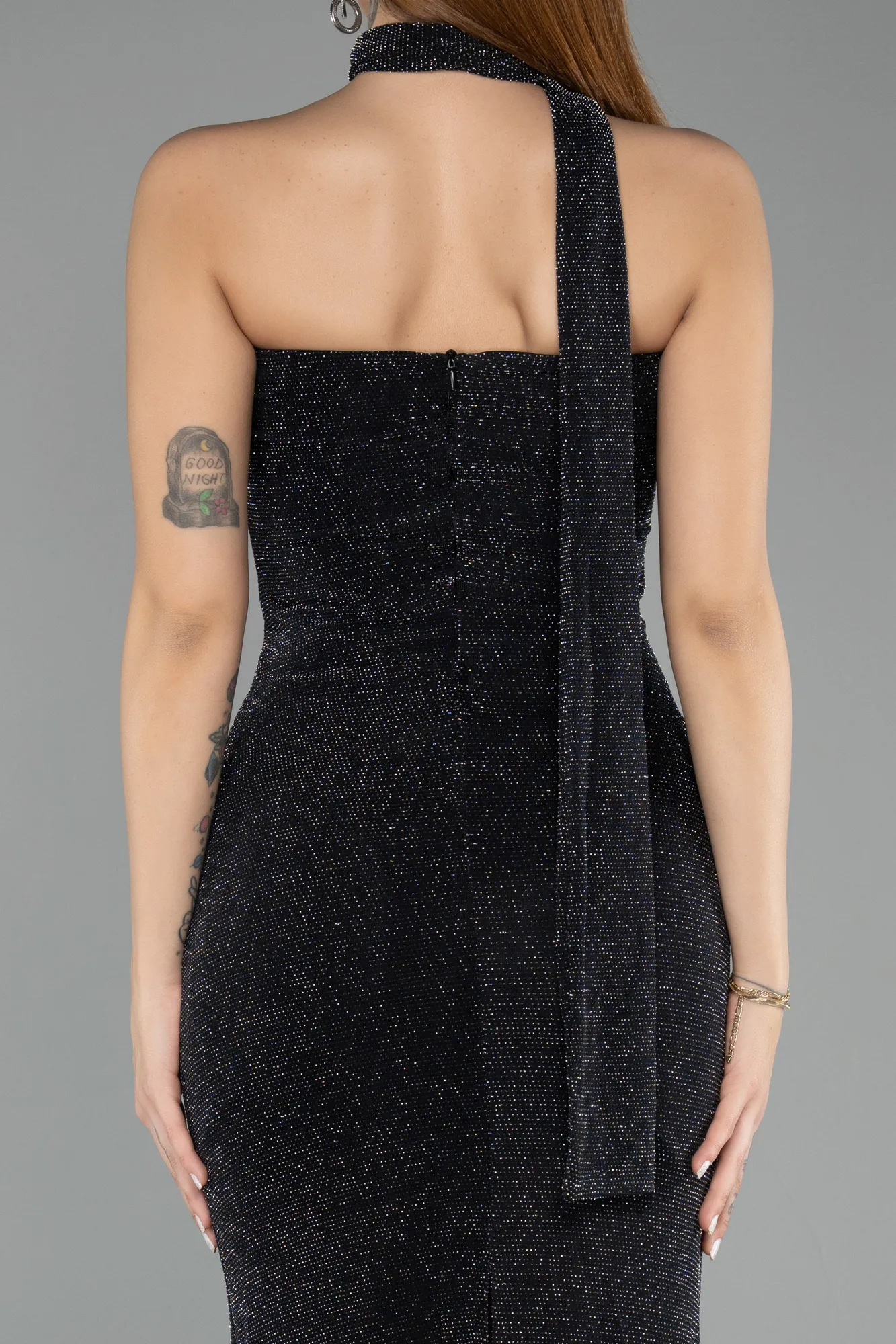 Black-Midi Cocktail Dress ABK2489