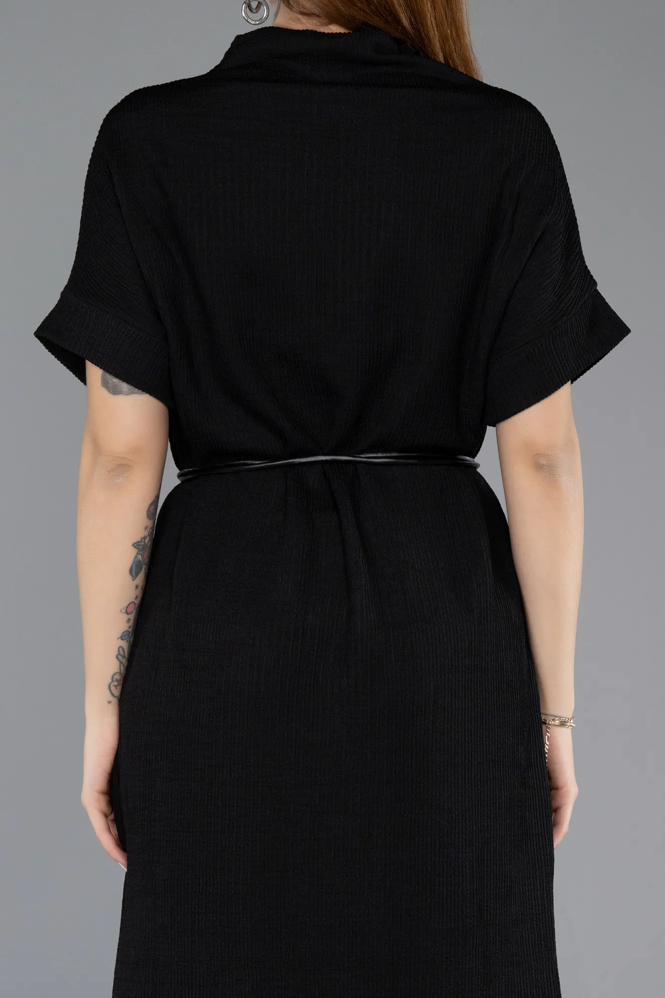 Black-Midi Cocktail Dress ABK2494