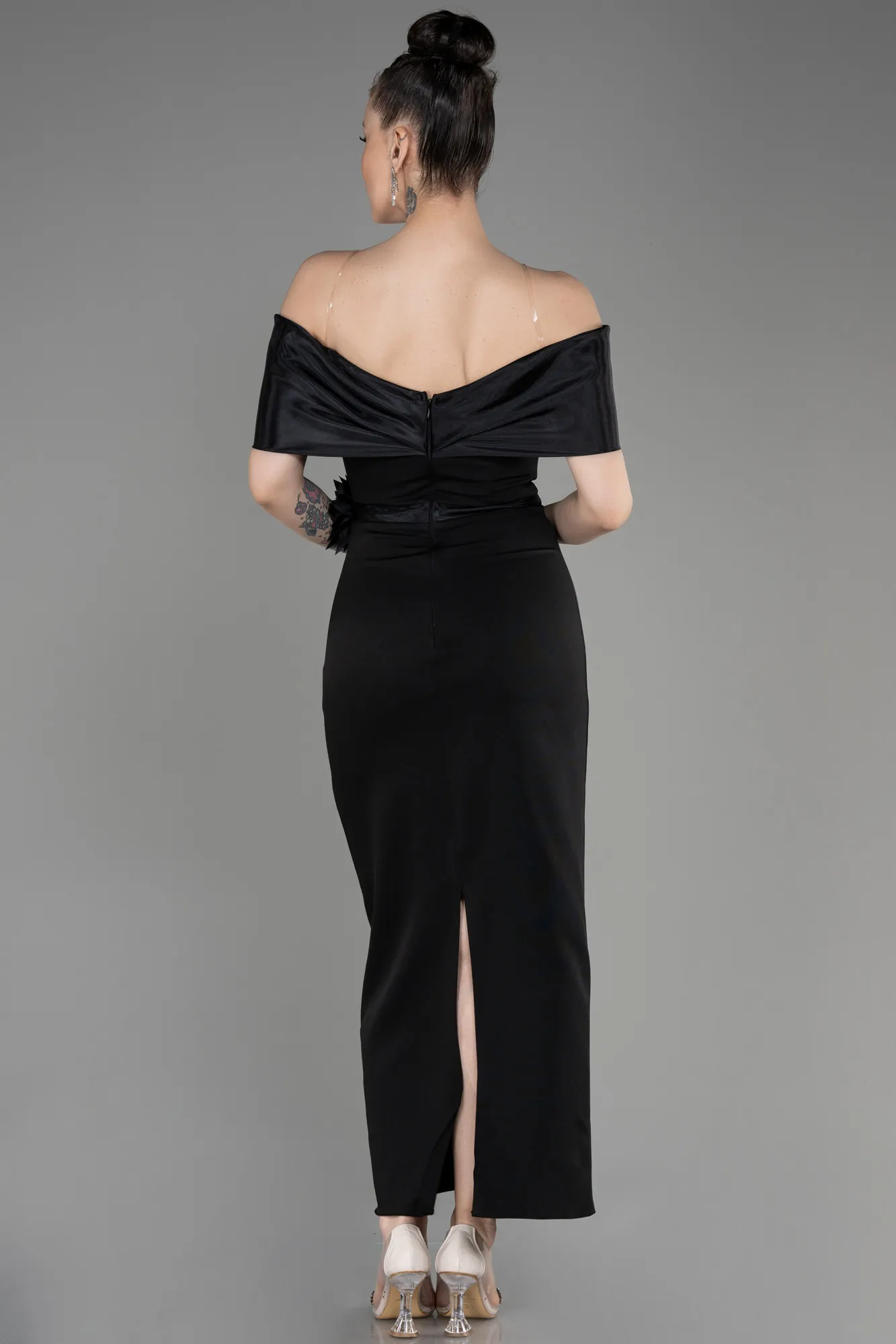 Black-Midi Evening Dress ABK2014