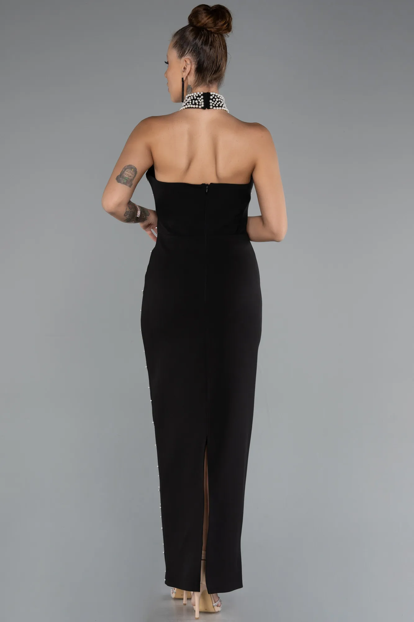 Black-Midi Evening Dress ABK2399