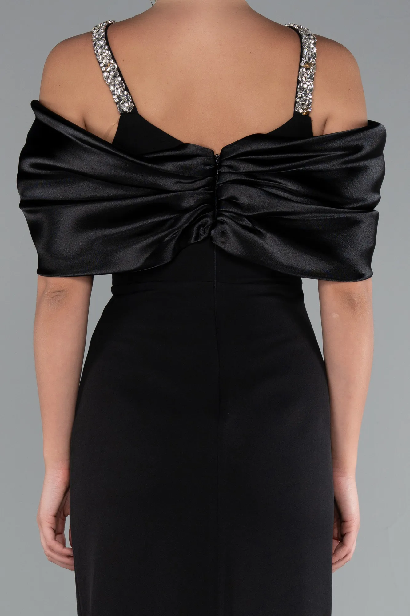 Black-Midi Evening Dress ABU5073