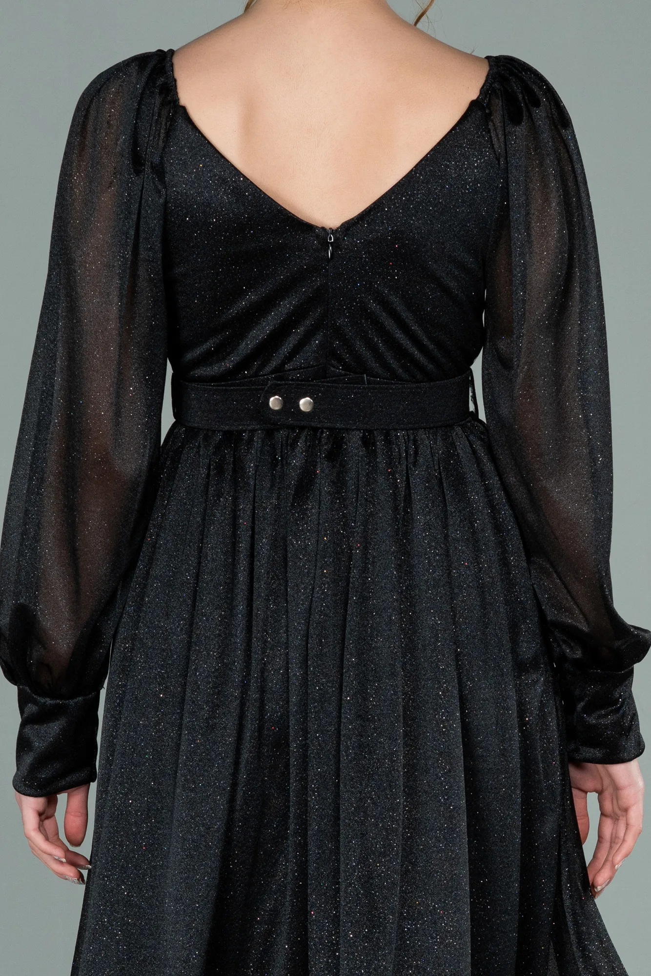 Black-Midi Invitation Dress ABK1227