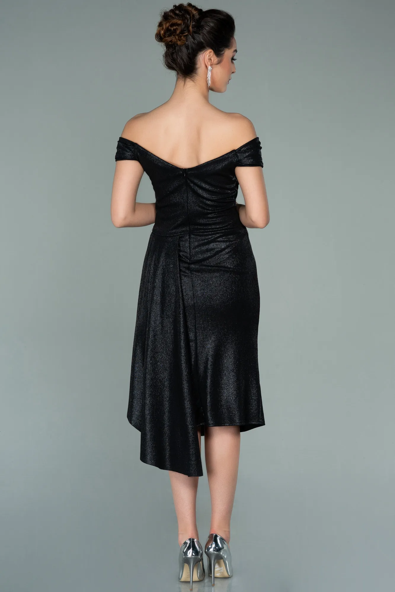 Black-Midi Invitation Dress ABK1239