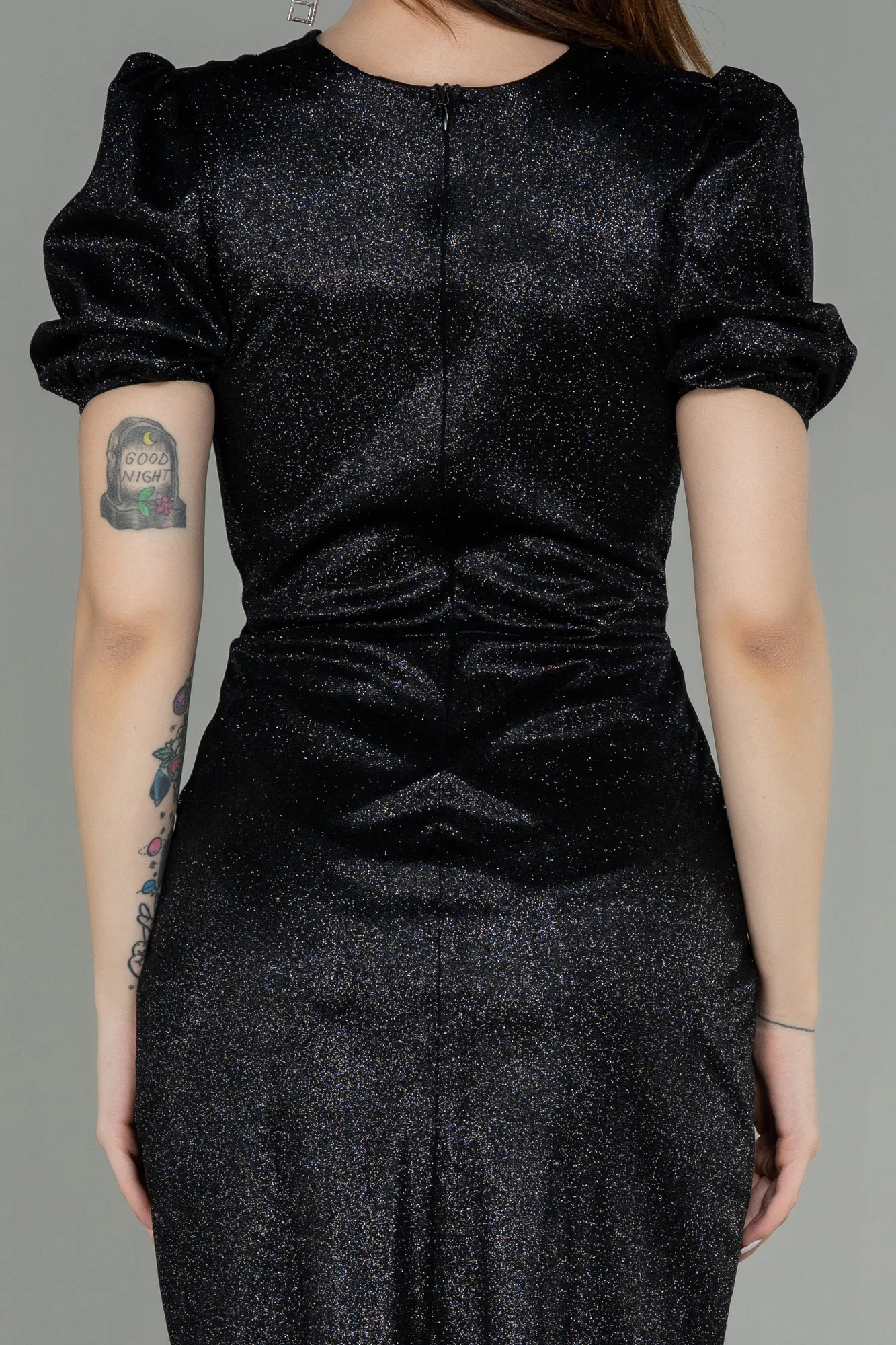 Black-Midi Invitation Dress ABK1637