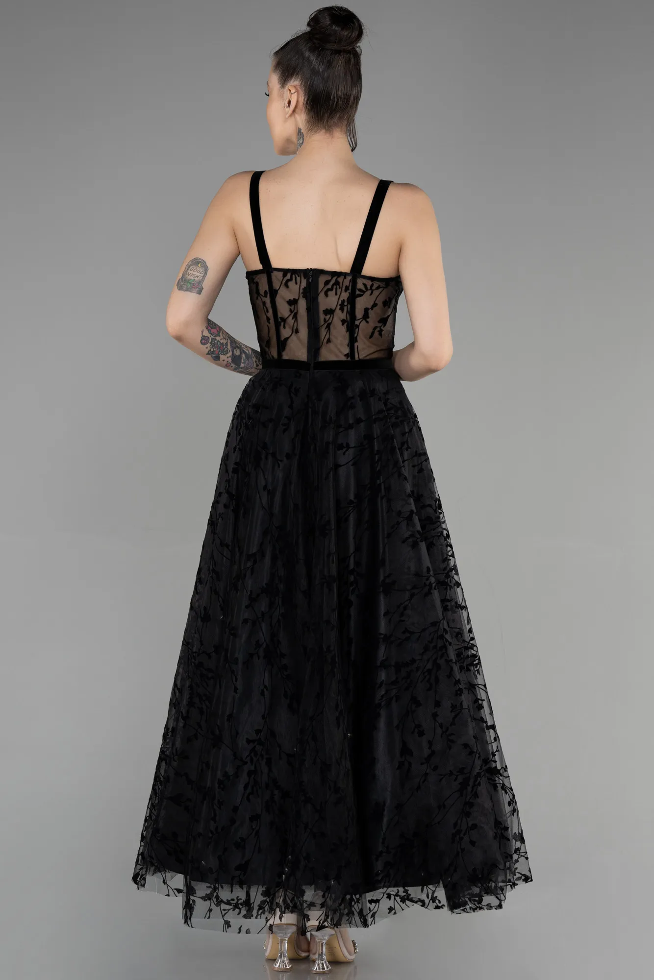 Black-Midi Invitation Dress ABK1646