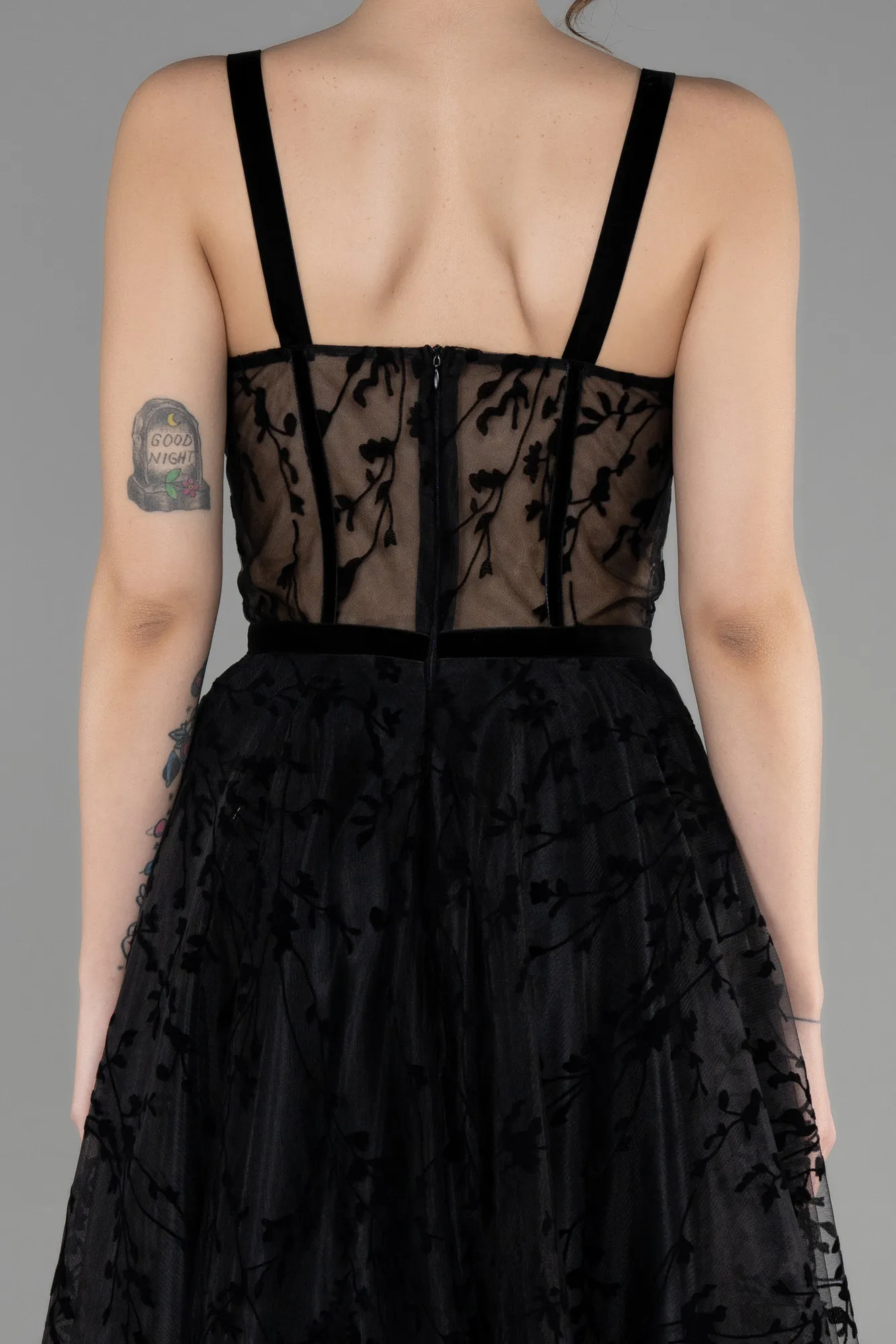 Black-Midi Invitation Dress ABK1646