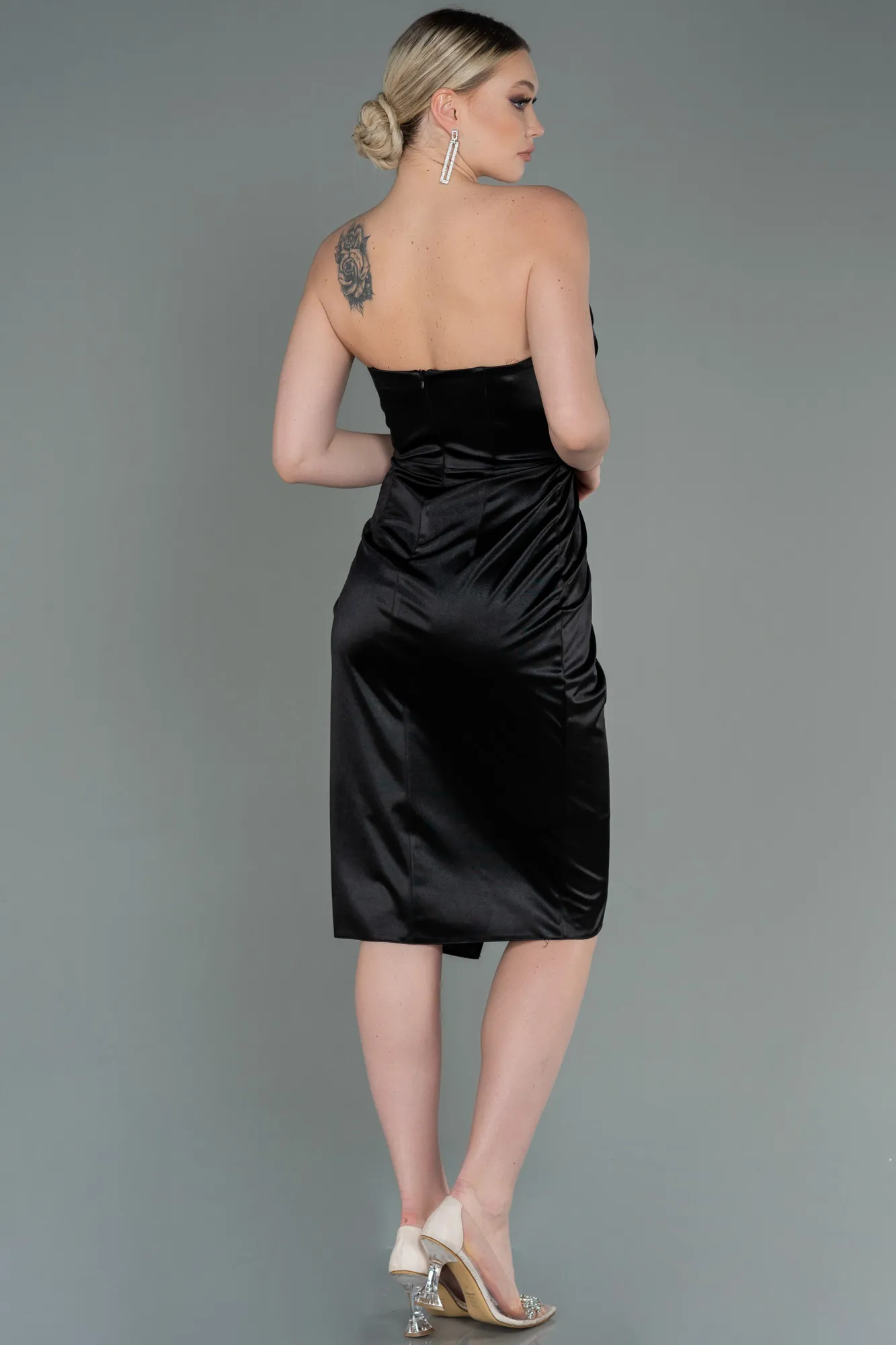 Black-Midi Invitation Dress ABK1732