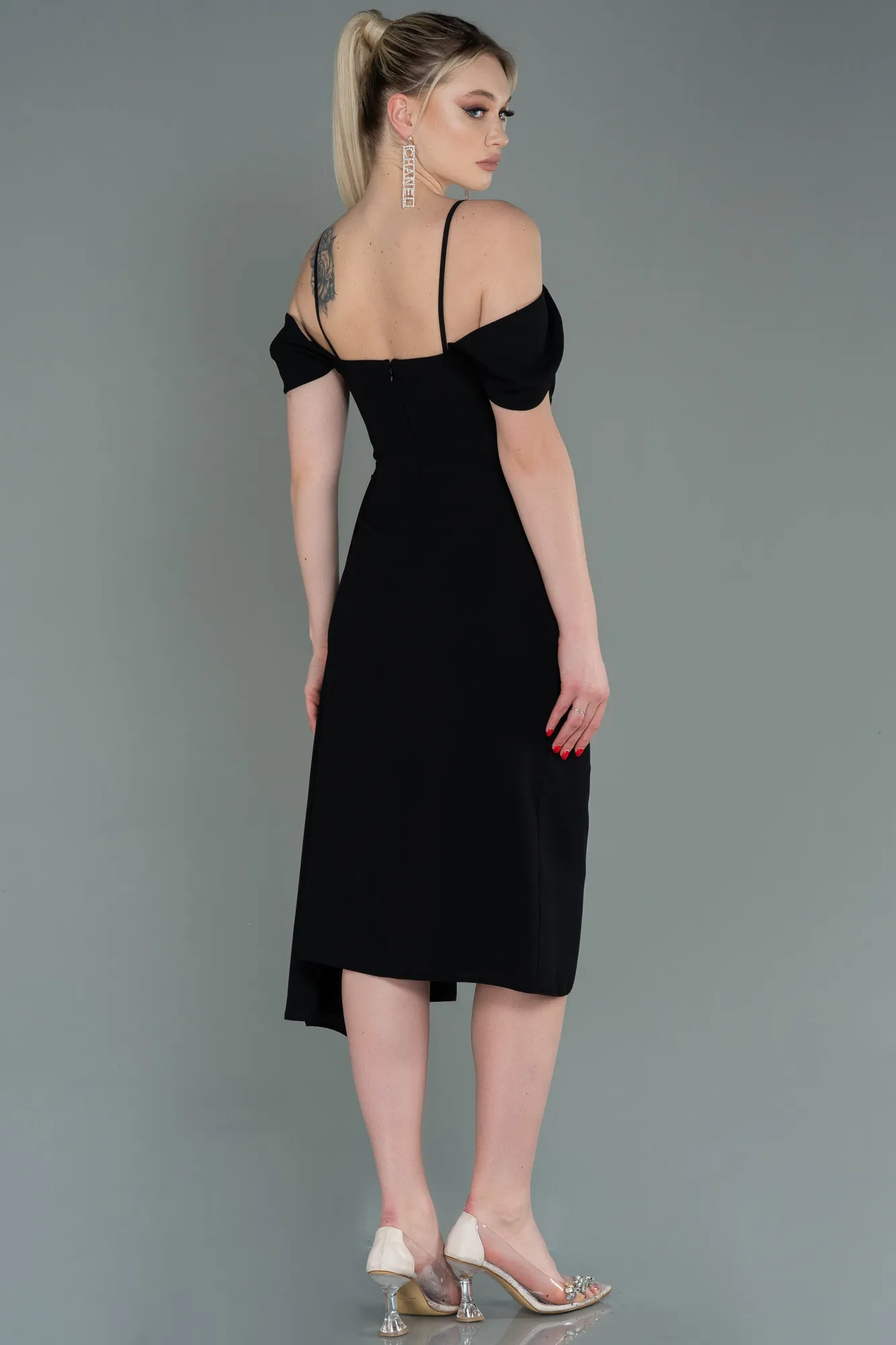 Black-Midi Invitation Dress ABK1750