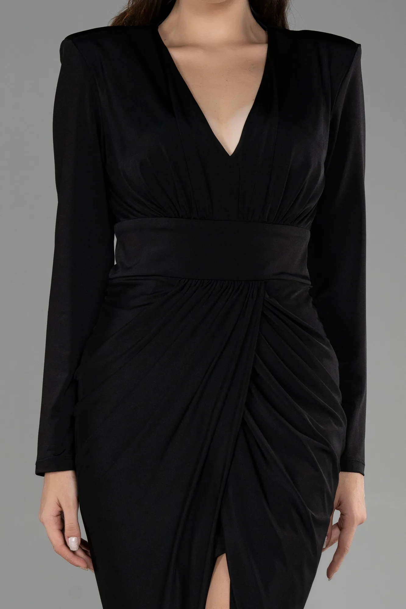 Black-Midi Invitation Dress ABK1861