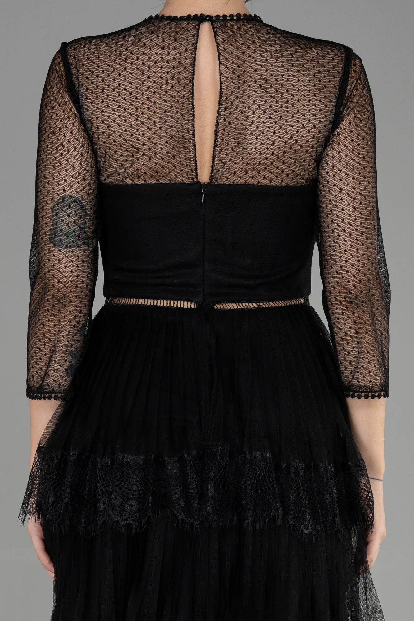 Black-Midi Invitation Dress ABK1865