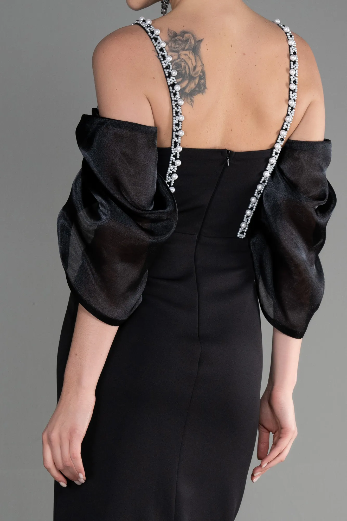 Black-Midi Invitation Dress ABK1906