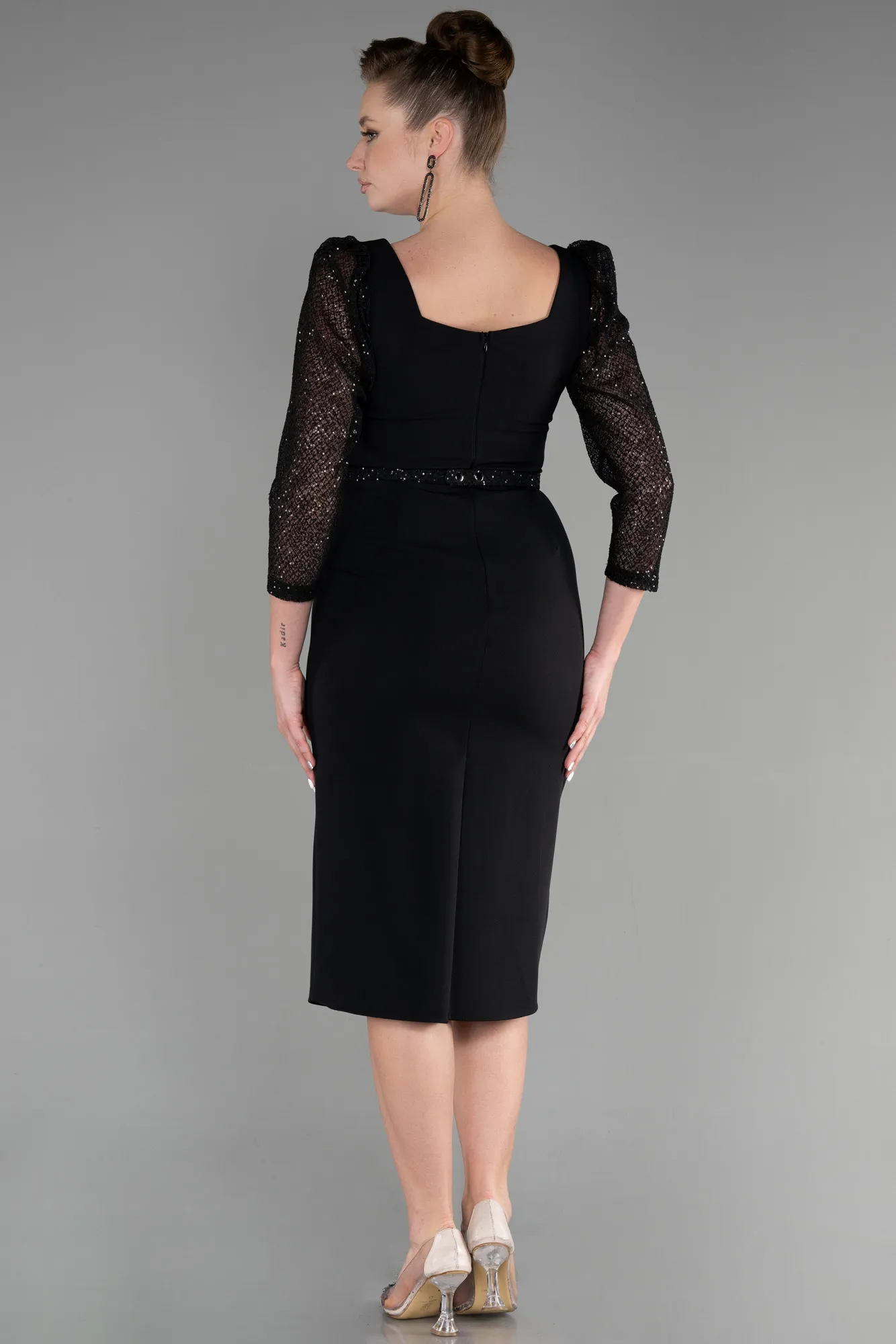 Black-Midi Invitation Dress ABK1937