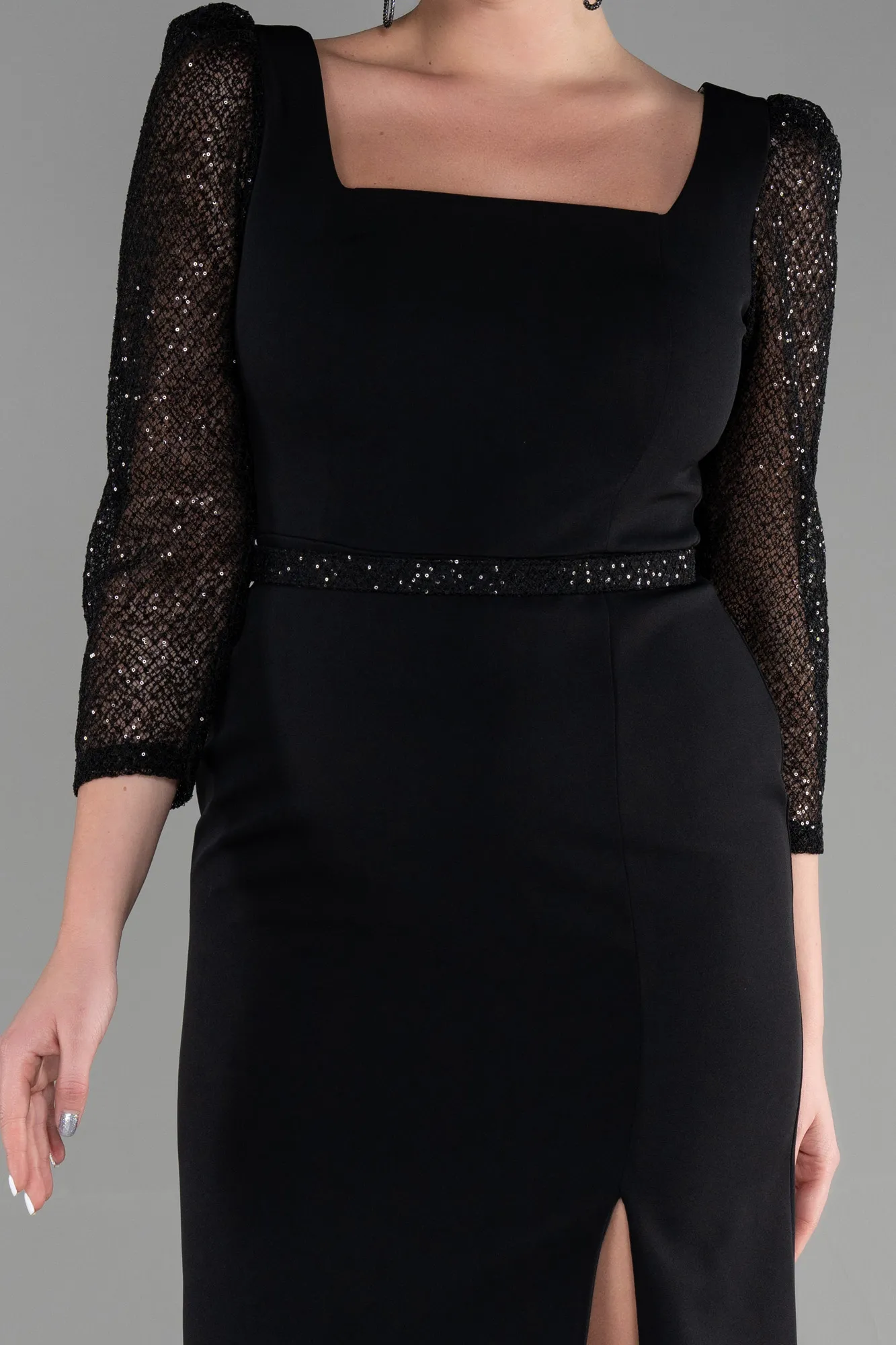 Black-Midi Invitation Dress ABK1937