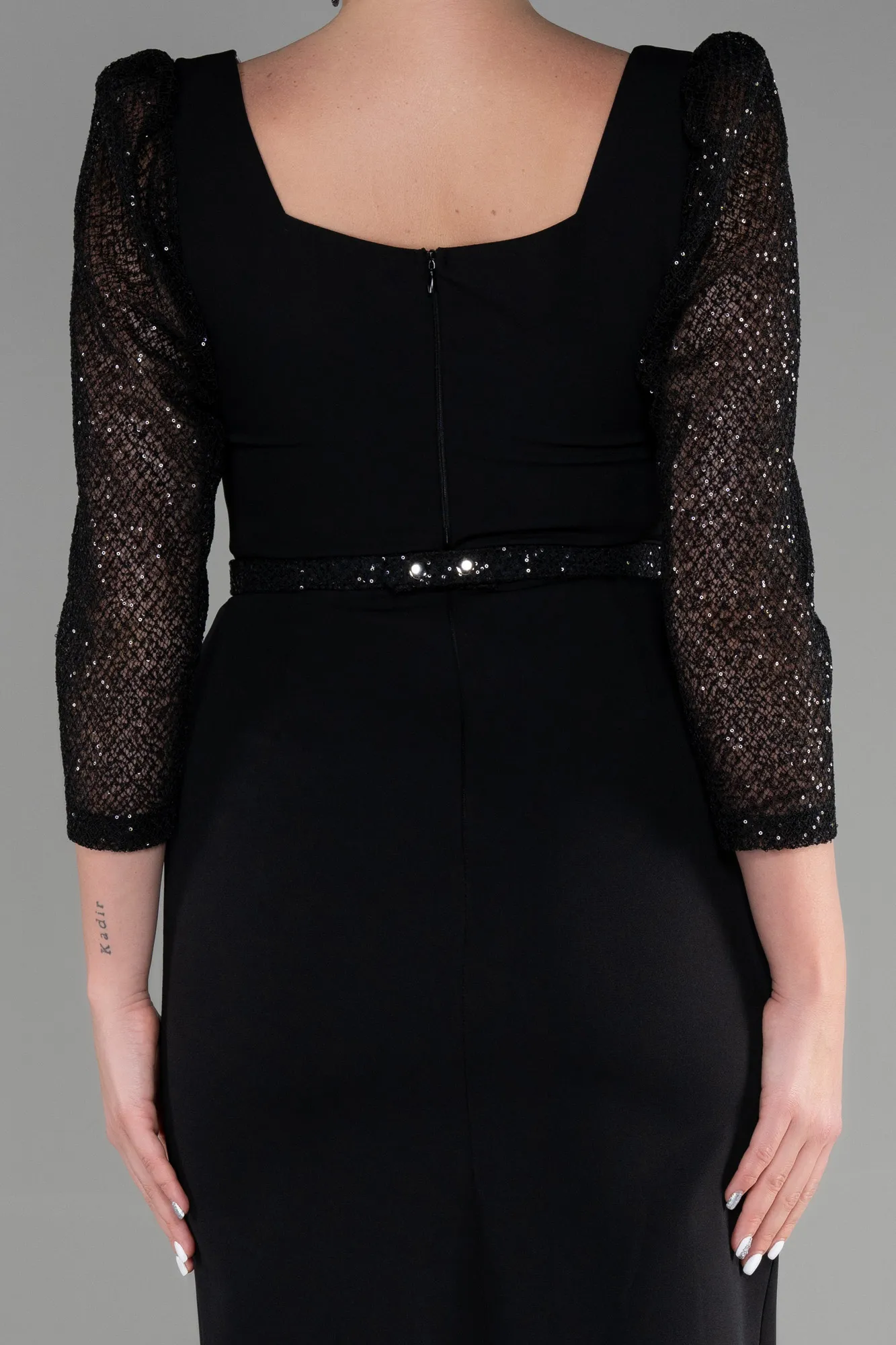Black-Midi Invitation Dress ABK1937