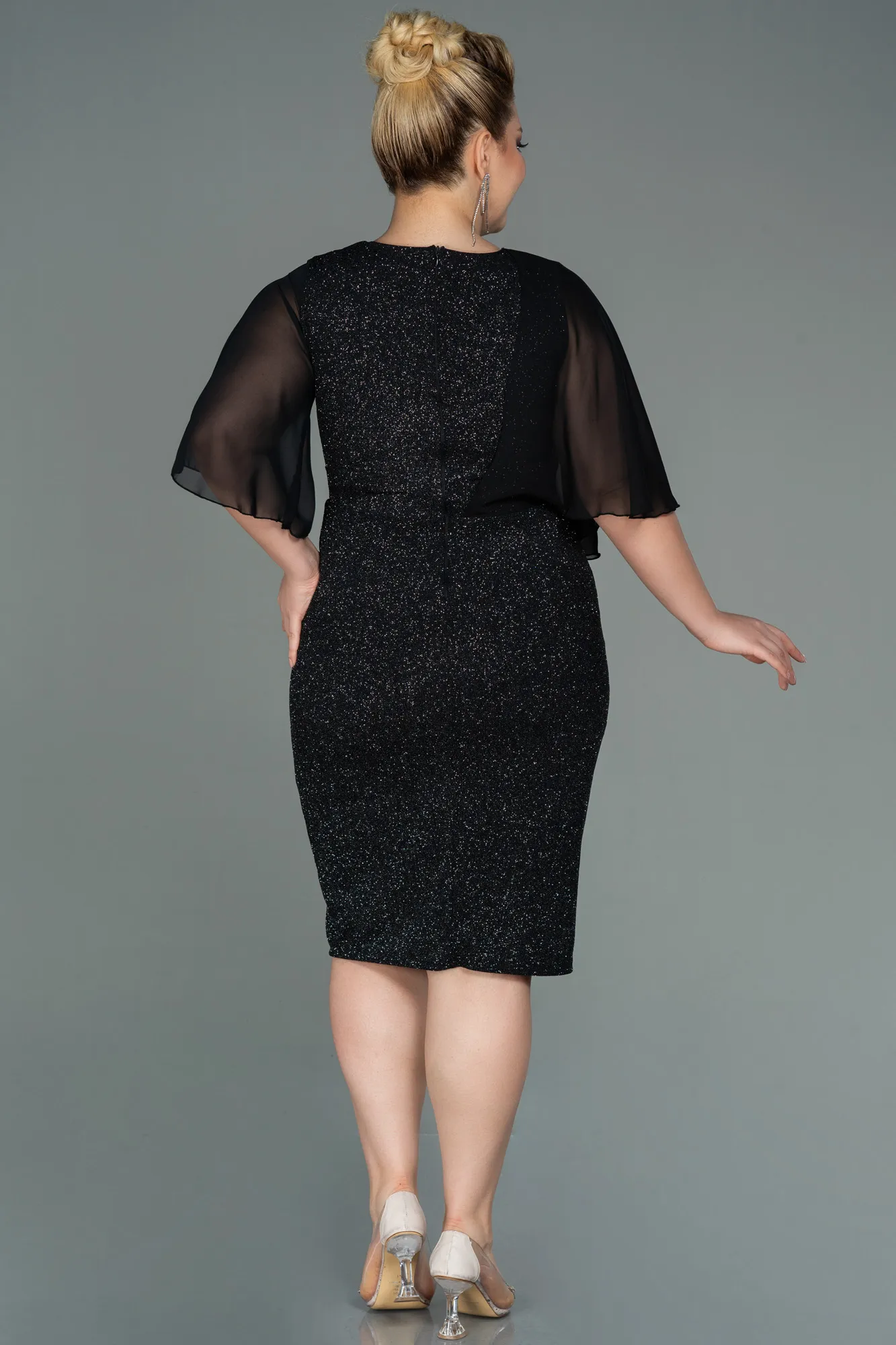 Black-Midi Night Dress ABK1578