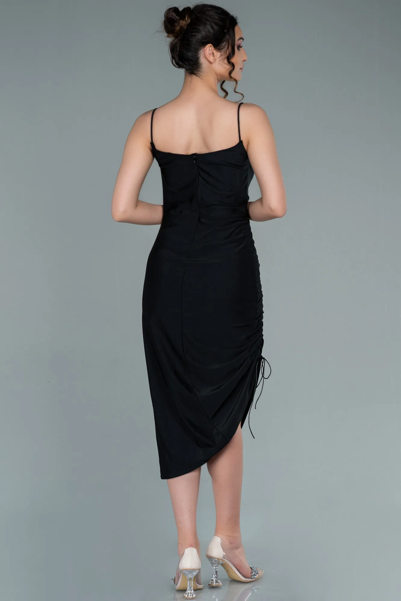 Black-Midi Night Dress ABK1900