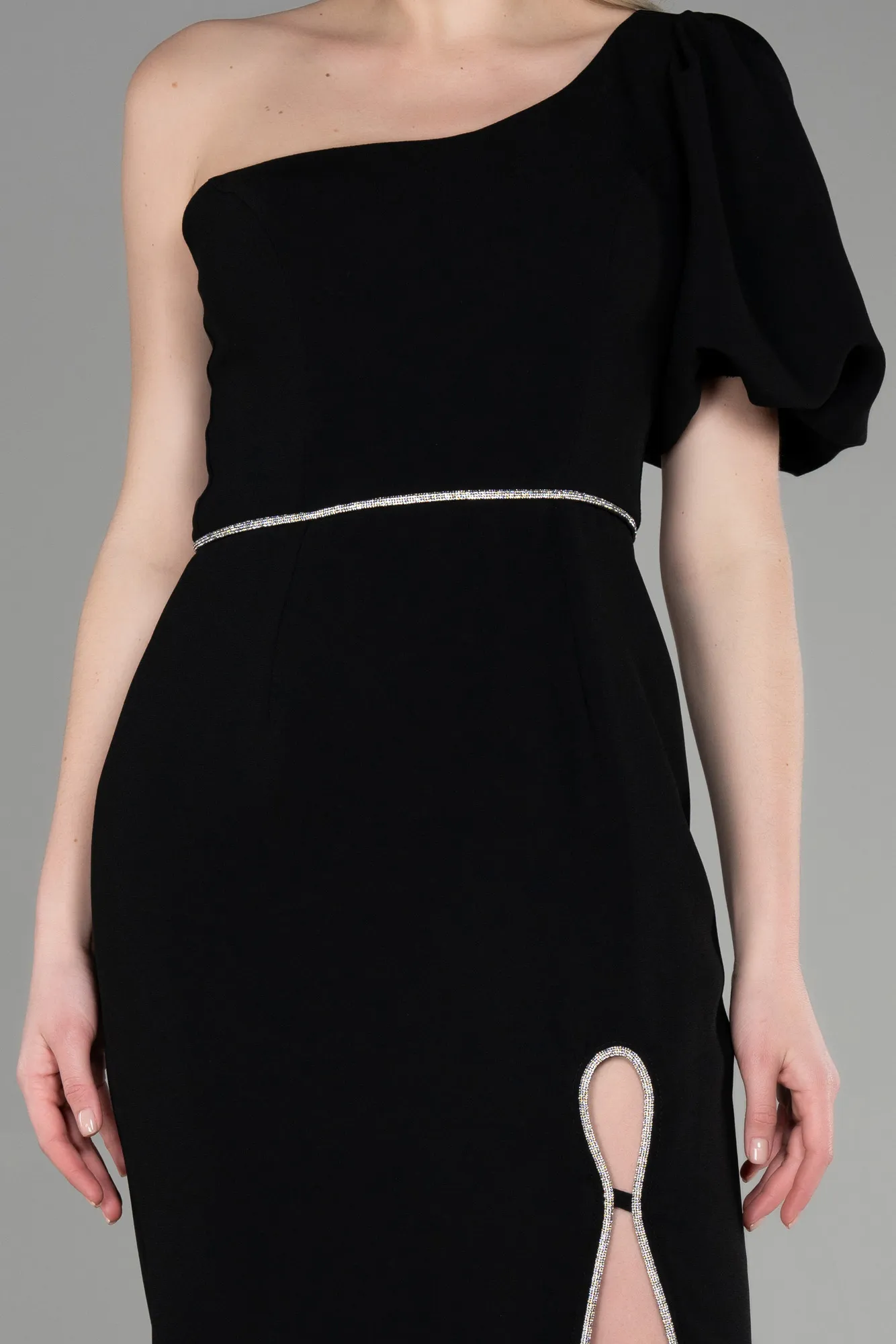 Black-Midi Party Dress ABK1961