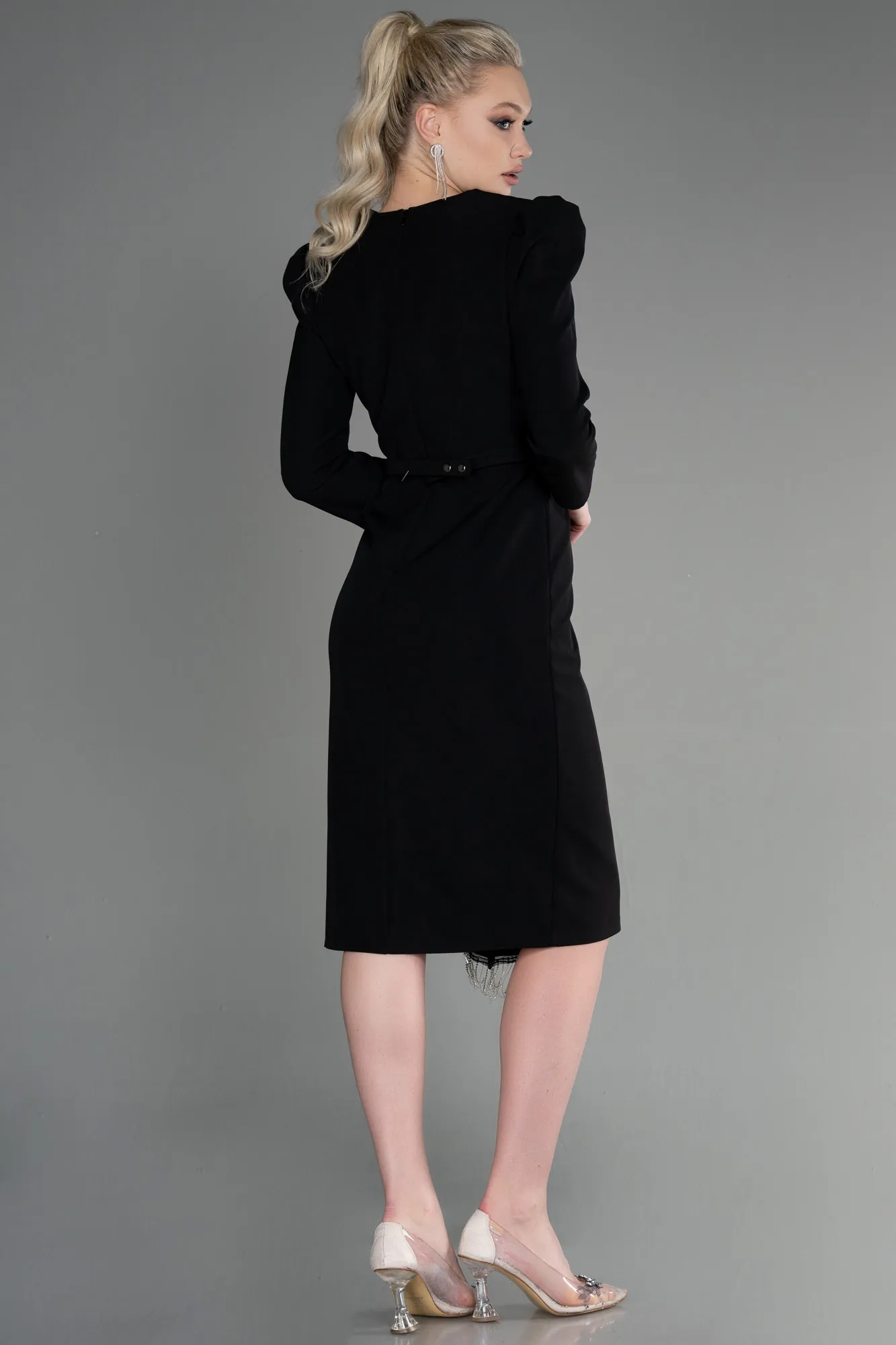 Black-Midi Party Dress ABK1968