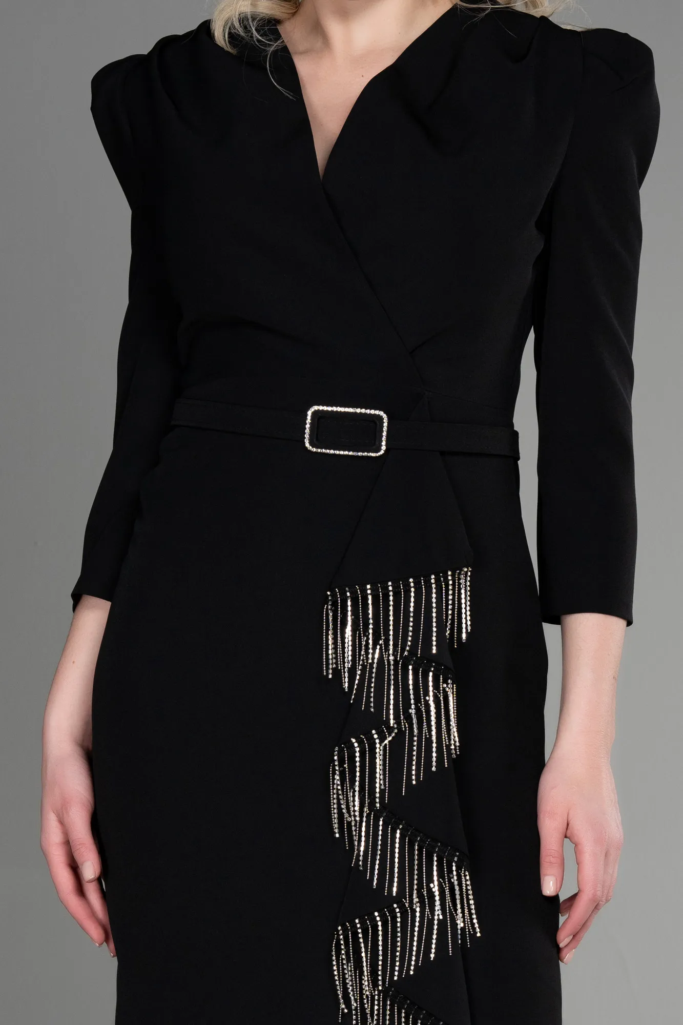 Black-Midi Party Dress ABK1968