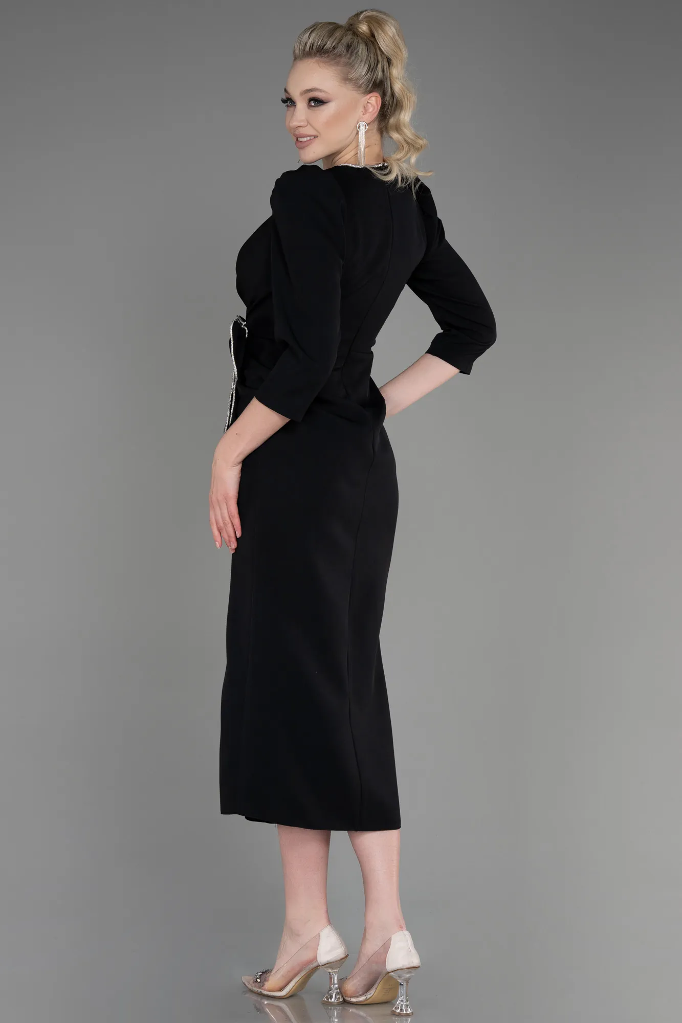 Black-Midi Party Dress ABK1987