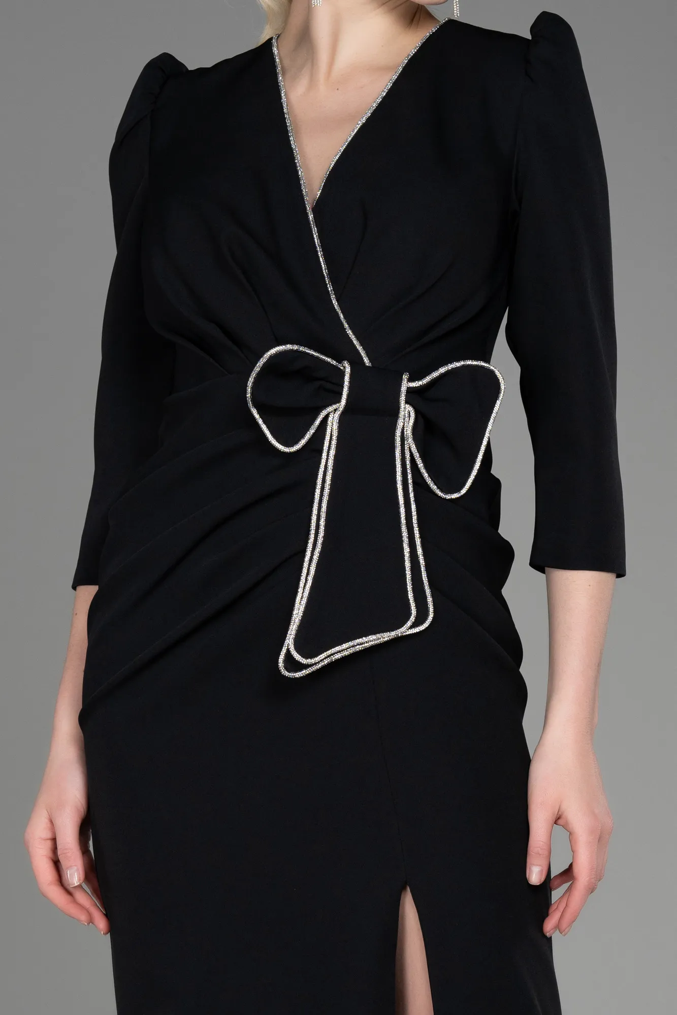 Black-Midi Party Dress ABK1987