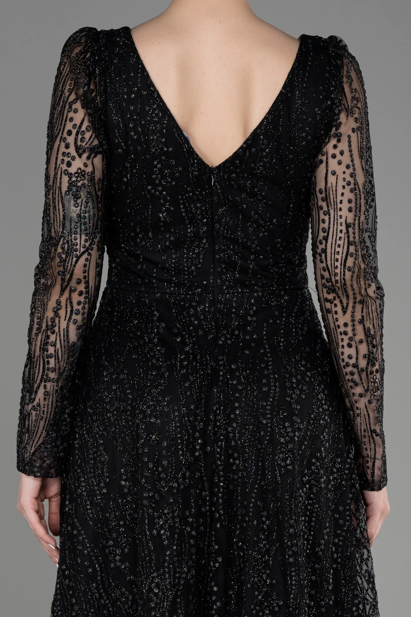 Black-Midi Party Dress ABK1990